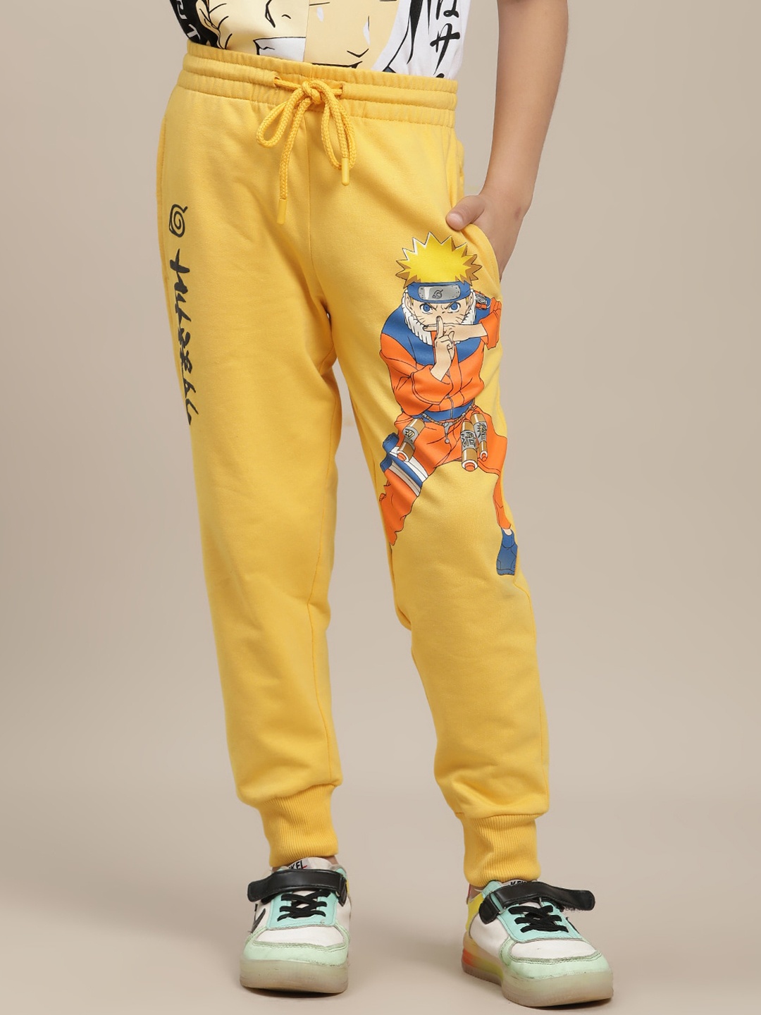 

Kids Ville Boys Naruto Printed Joggers, Yellow