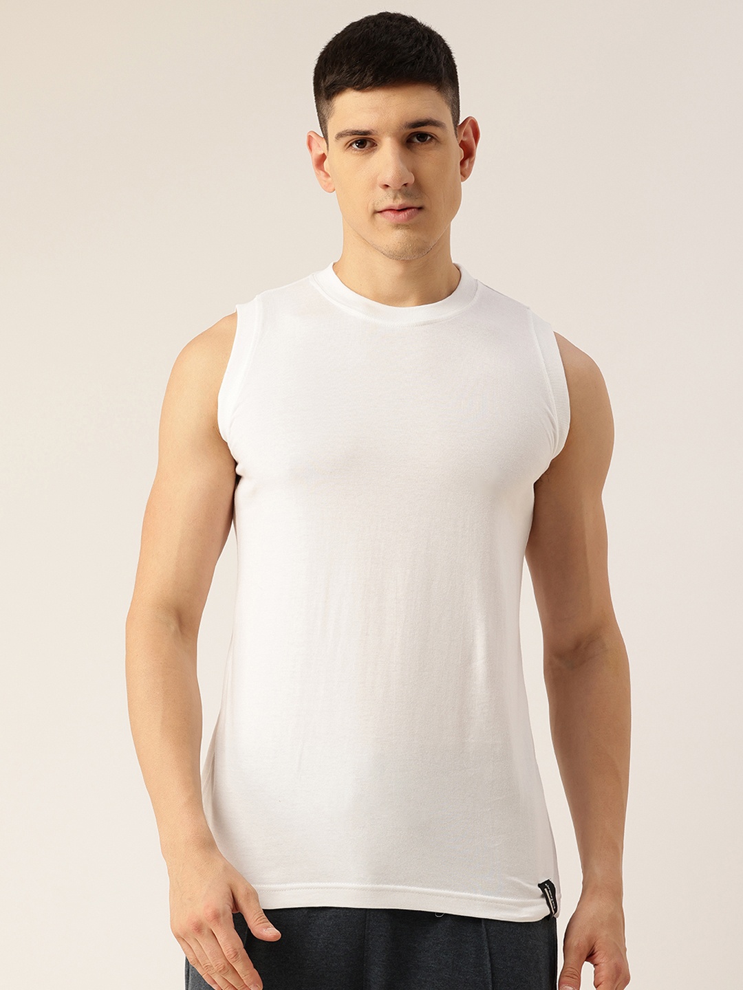 

Chromozome Pure Cotton Basic Innerwear Vest, White