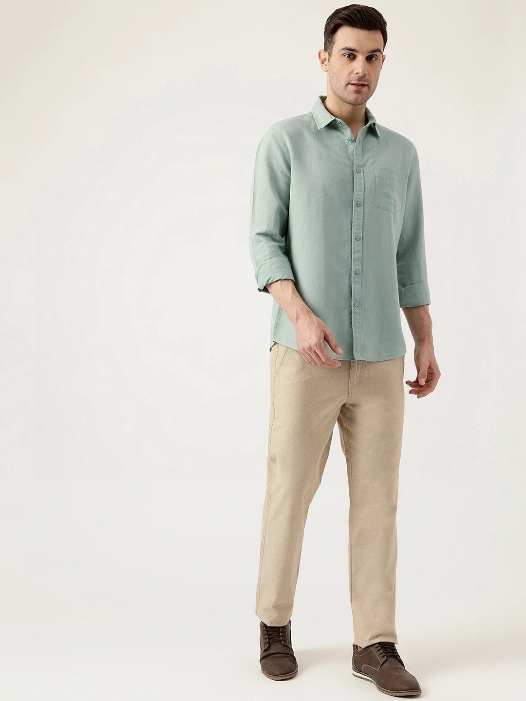 

Marks & Spencer Men Opaque Casual Shirt, Green