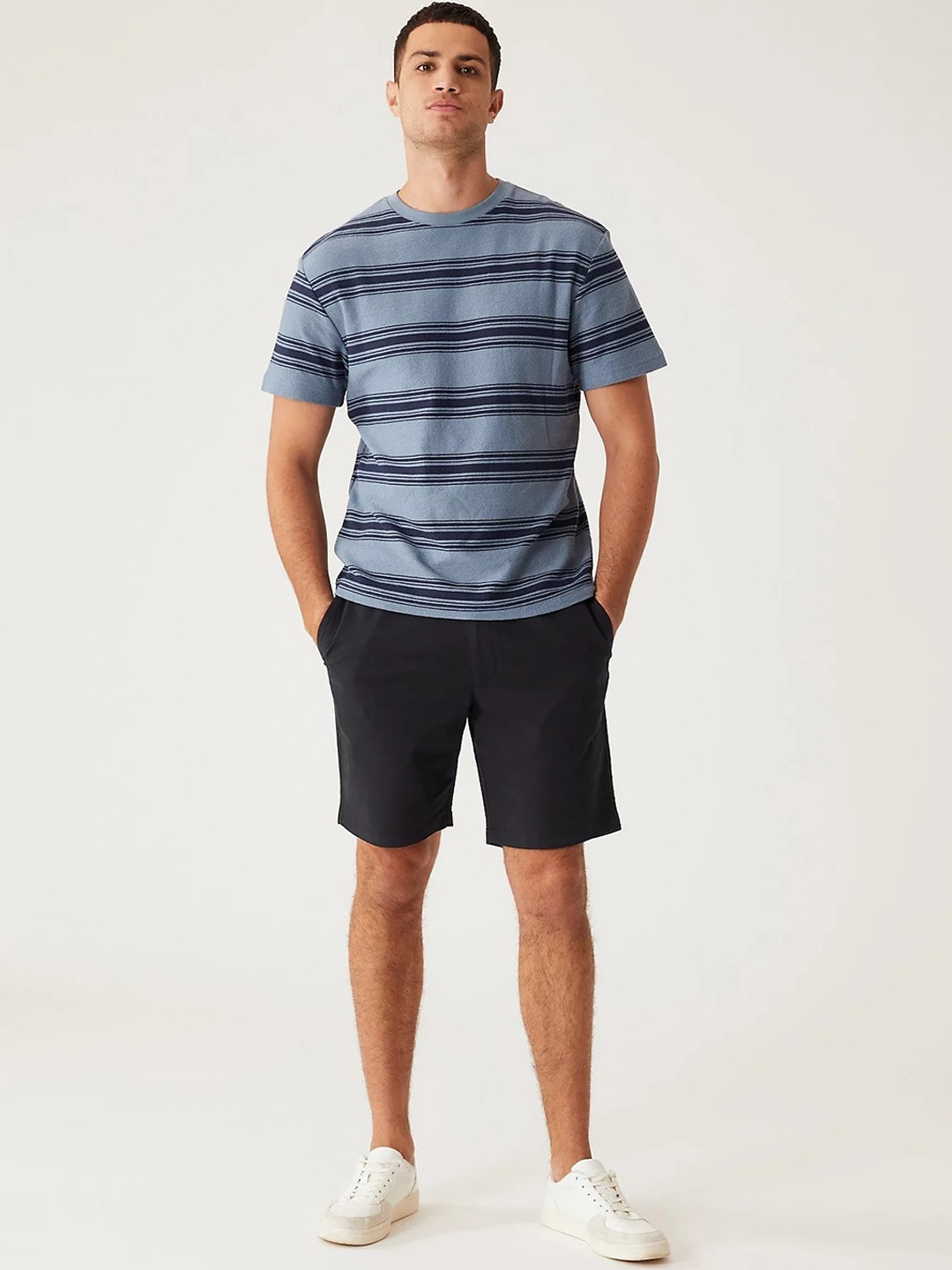 

Marks & Spencer Men Solid Shorts, Black