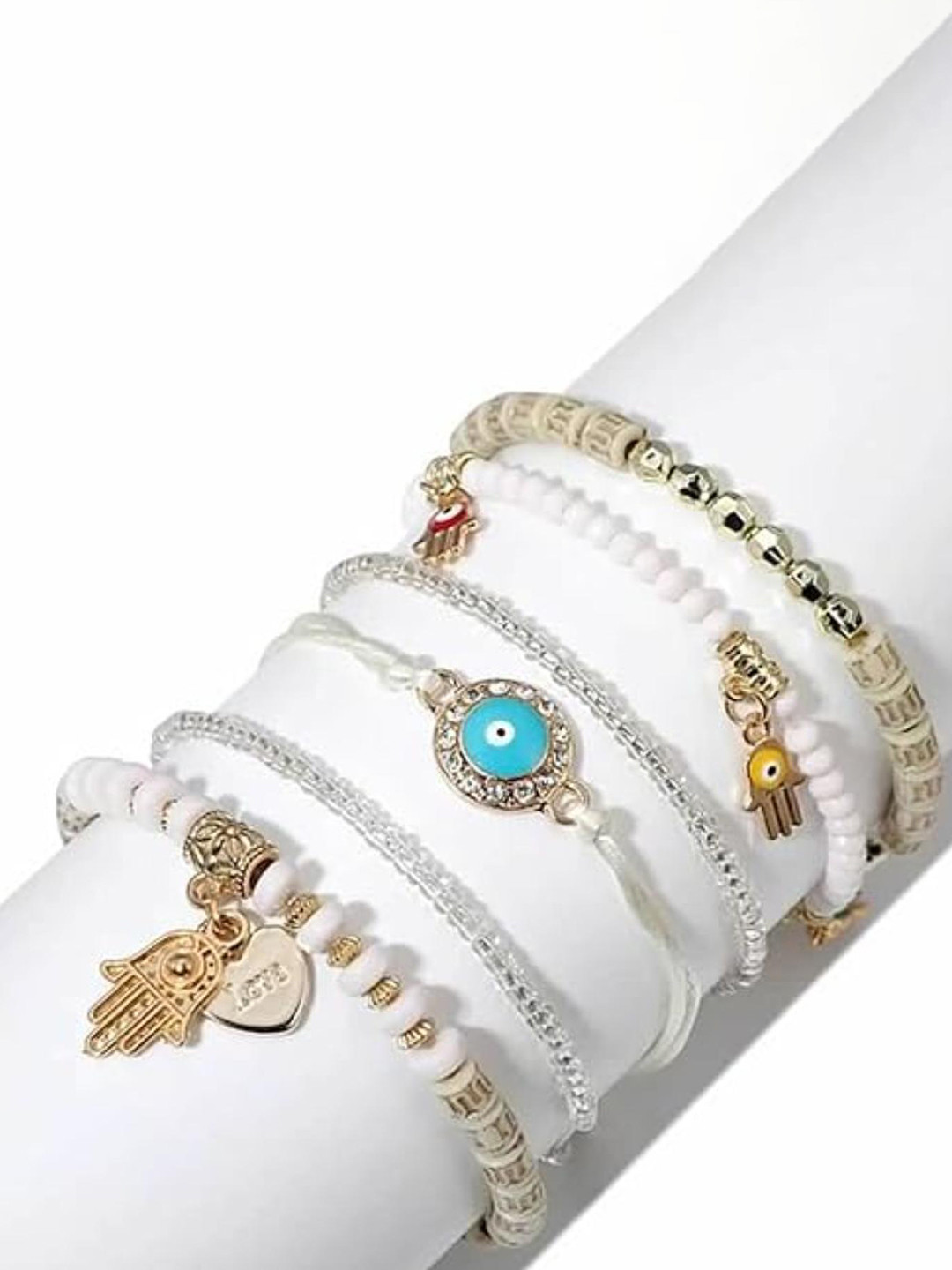 

DN Creation Gold-Plated Crystals Elasticated Bracelet