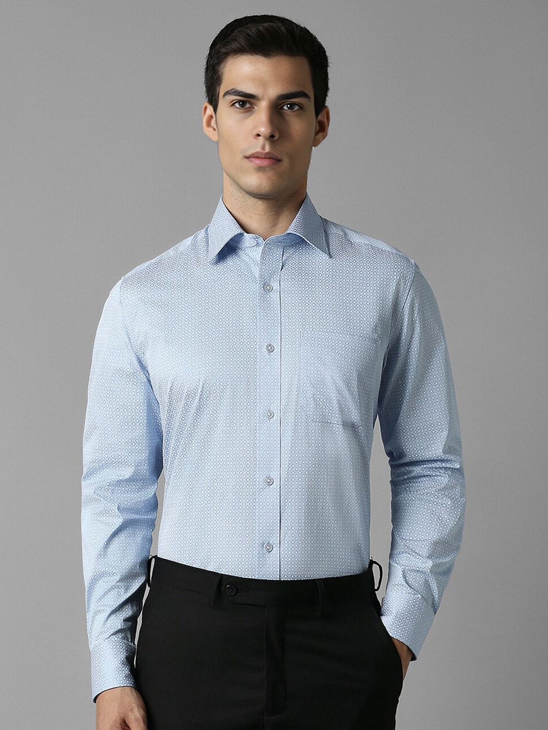 

Louis Philippe Men Opaque Formal Shirt, Blue