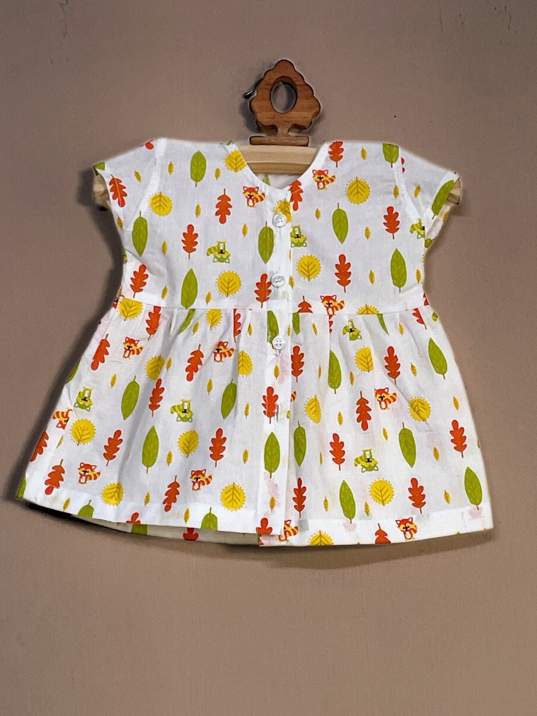 

BAESD Floral Peplum Dress, Off white