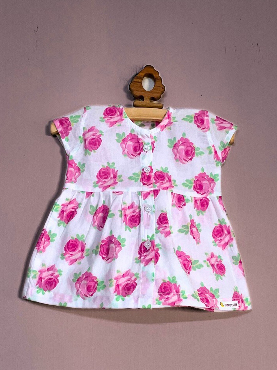 

BAESD Floral Print Fit & Flare Dress, White