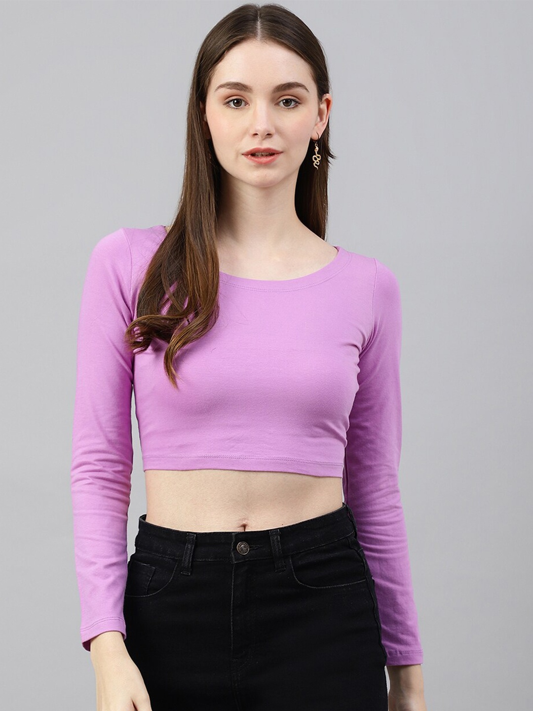 

COLOR CAPITAL Crop Top, Lavender