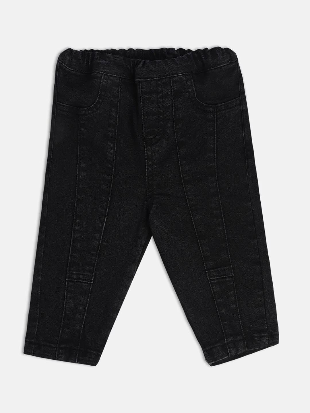 

MINI KLUB Boys Mid-Rise Regular Fit Jeans, Black