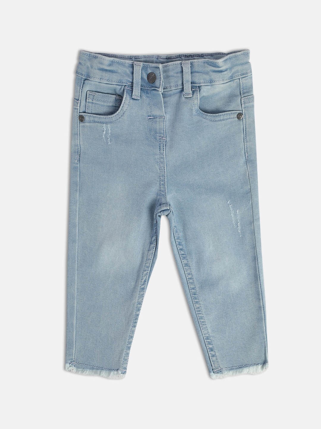 

MINI KLUB Girls Light Fade Regular Fit Jeans, Blue