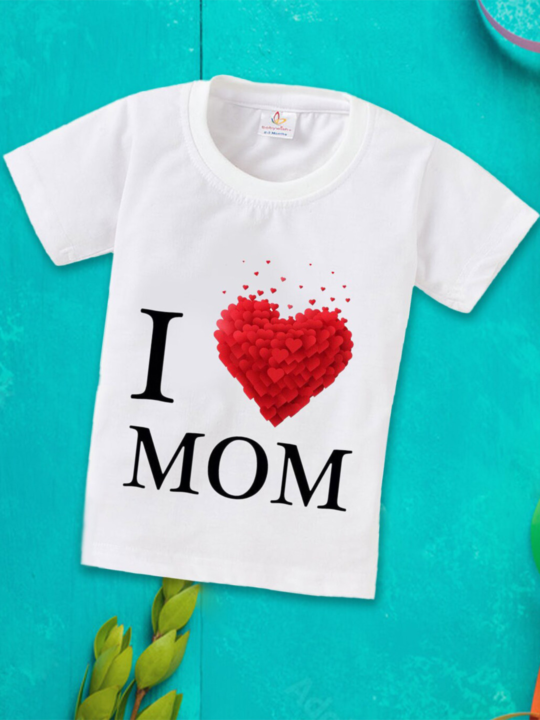 

Babywish Kids Typography Printed Applique T-shirt, White