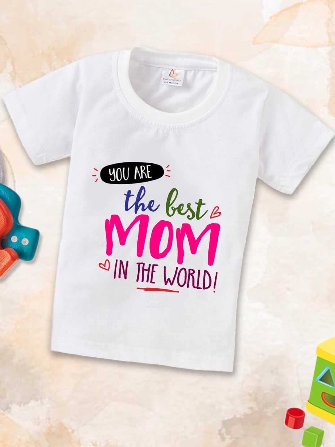

Babywish Kids Printed Applique T-shirt, White