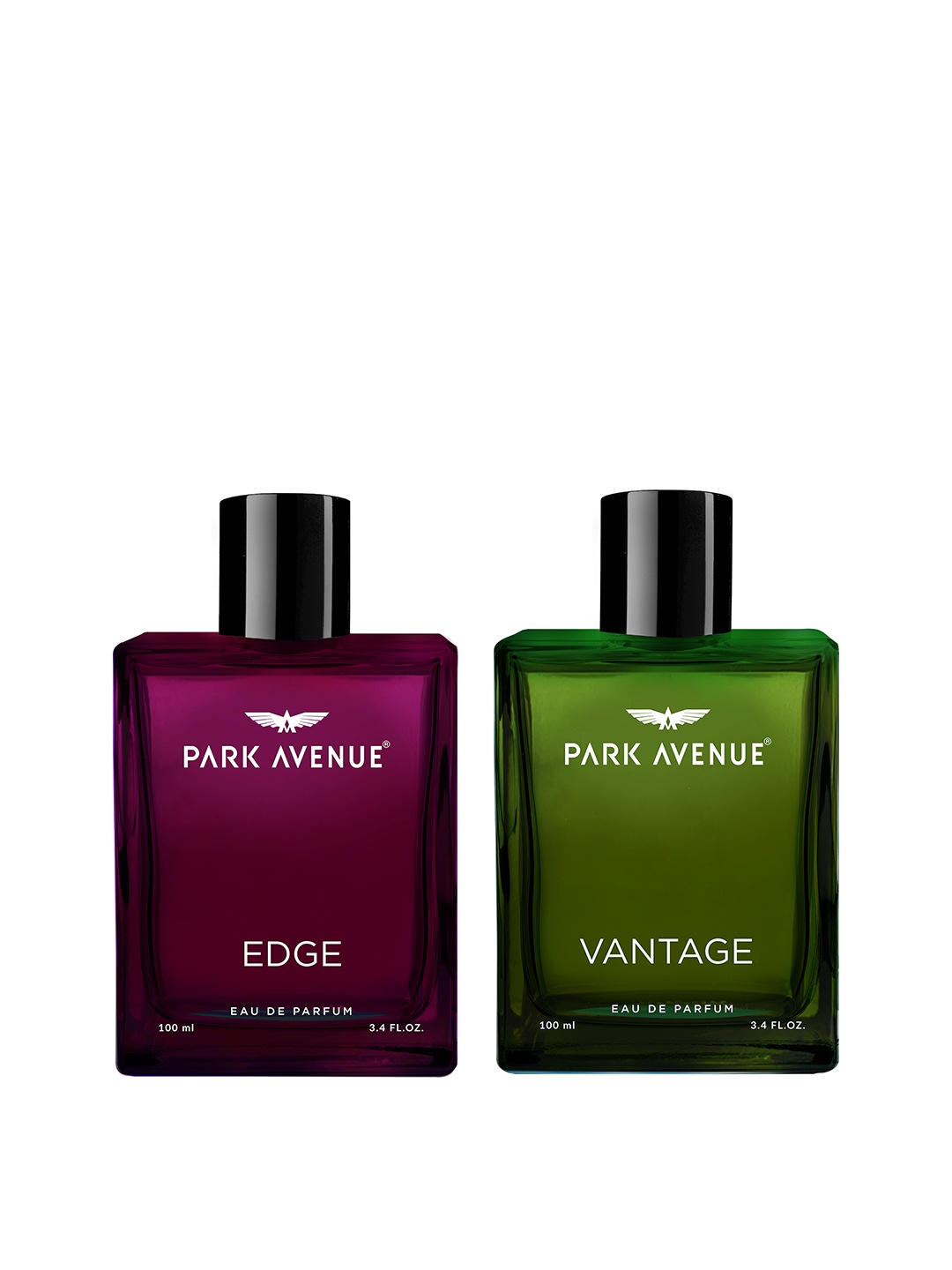 

Park Avenue Men Set of Vantage & Edge Luxury Eau De Parfum - 100ml each, Black