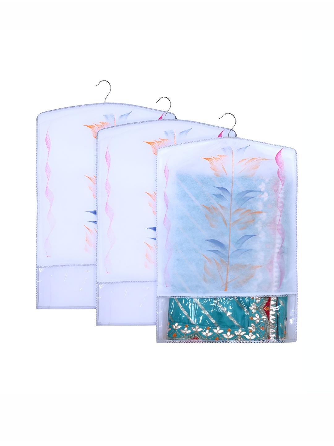 

Kuber Industries Grey & Blue 3 Pieces Regular Multi-Utility Organisers