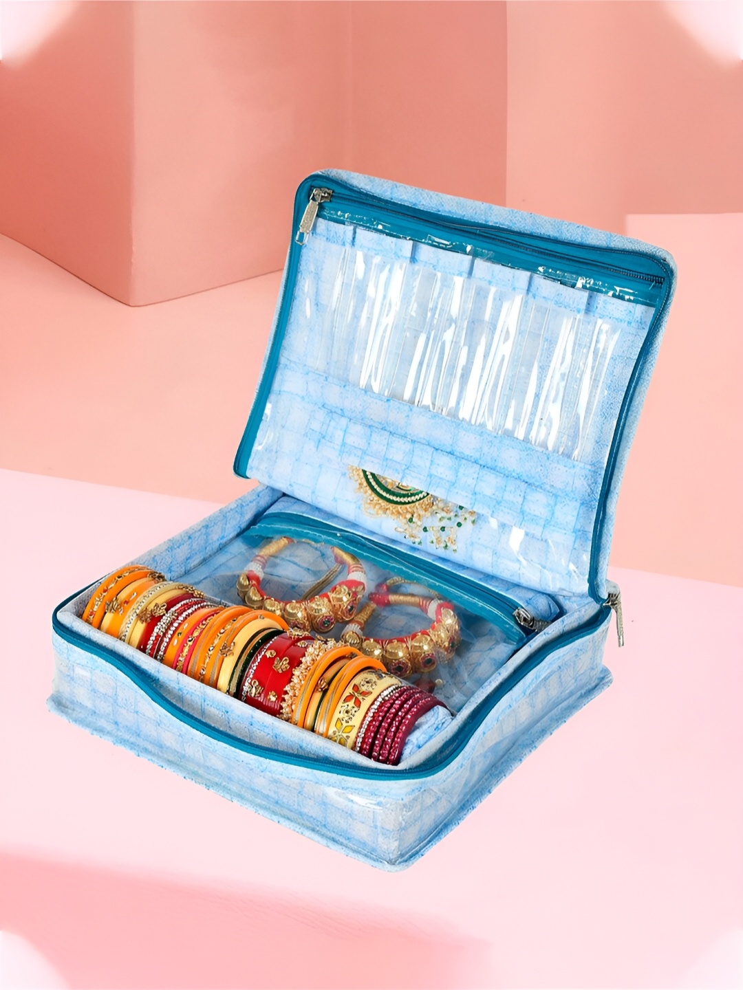 

Kuber Industries Blue Regular Jewellery Organiser Organisers