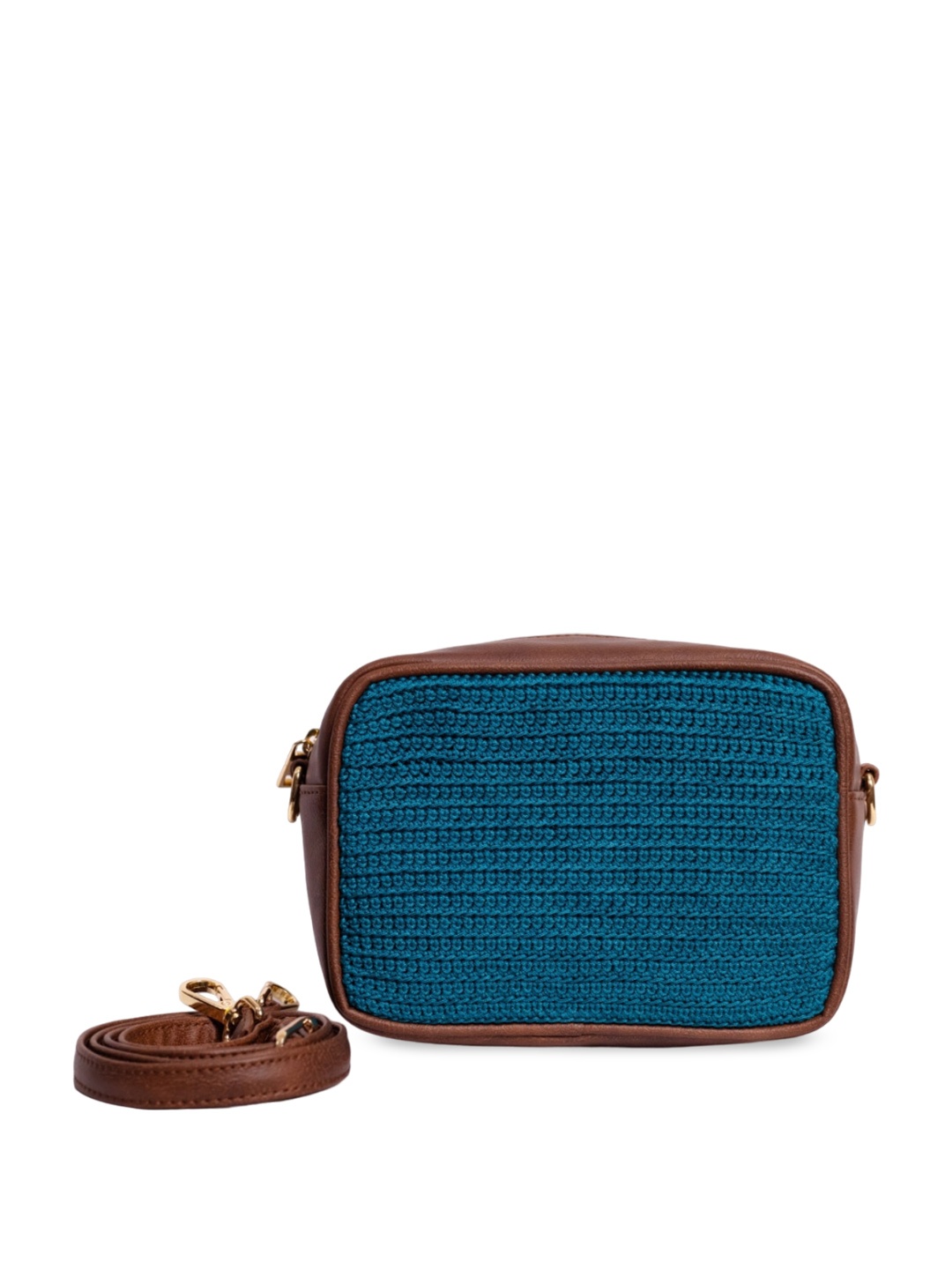 

WABASTA Structured Shoulder Bag, Turquoise blue