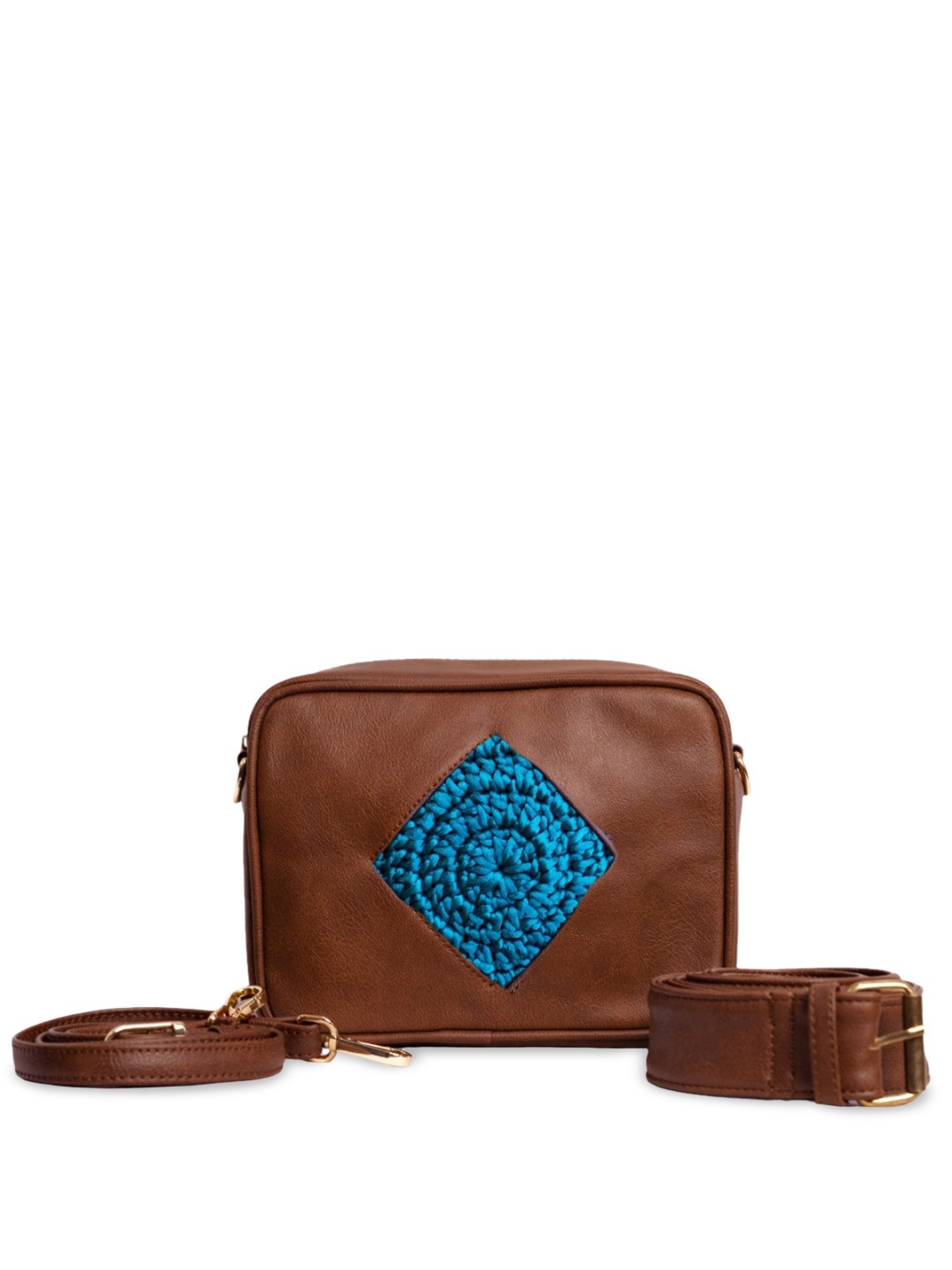 

WABASTA Shopper Sling Bag, Turquoise blue