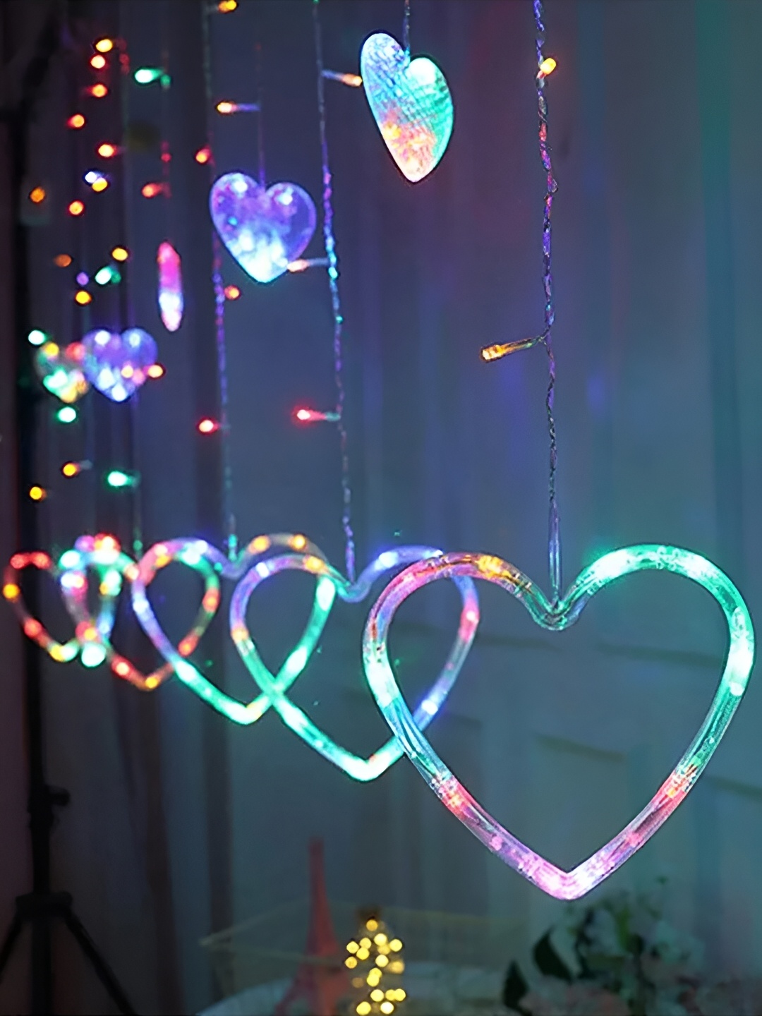 

Kuber Industries Blue & Pink 10 Pieces LED String Light