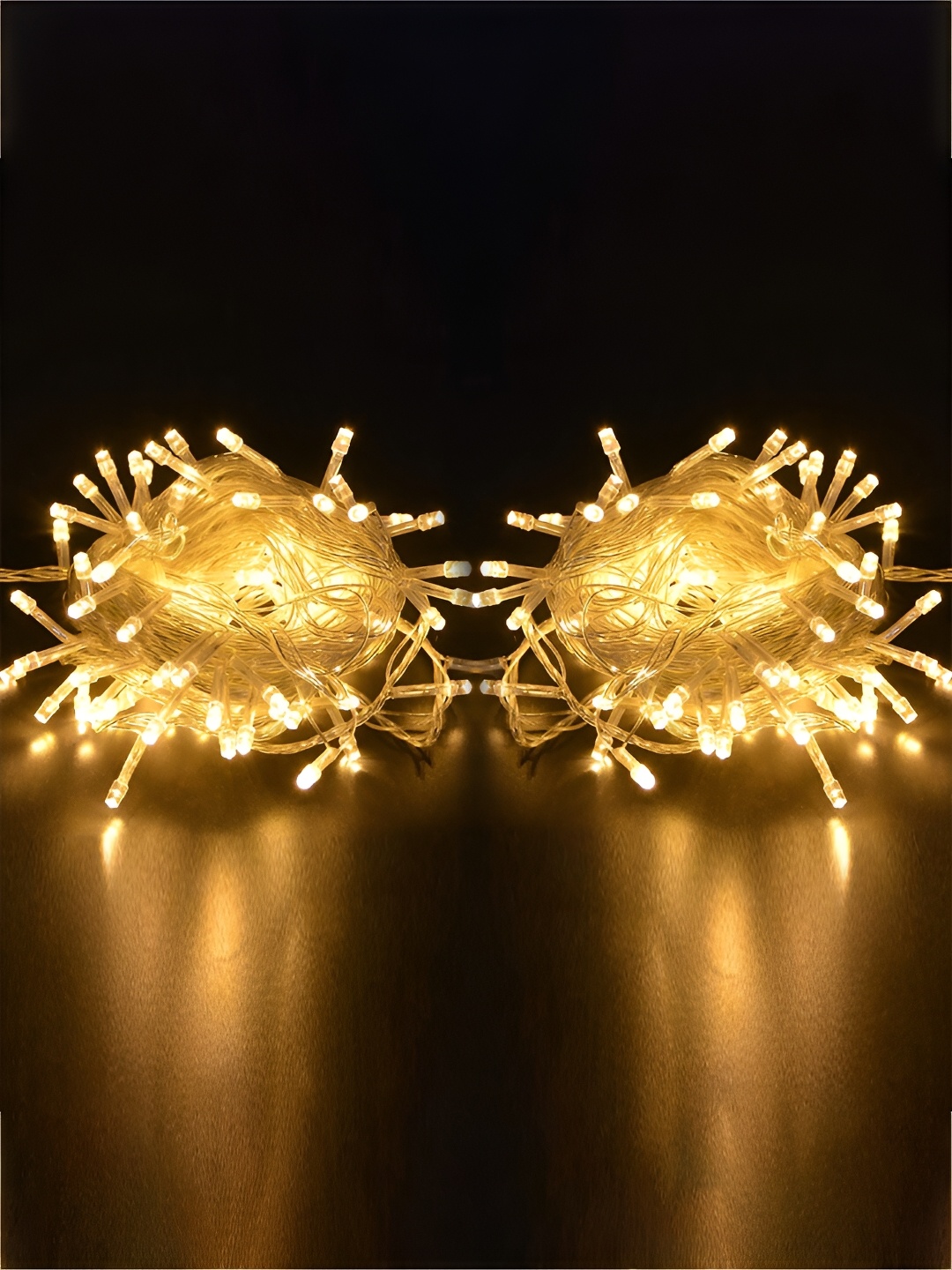 

Kuber Industries 2 Pieces White LED Diwali Rice Serial Bulbs String Lights