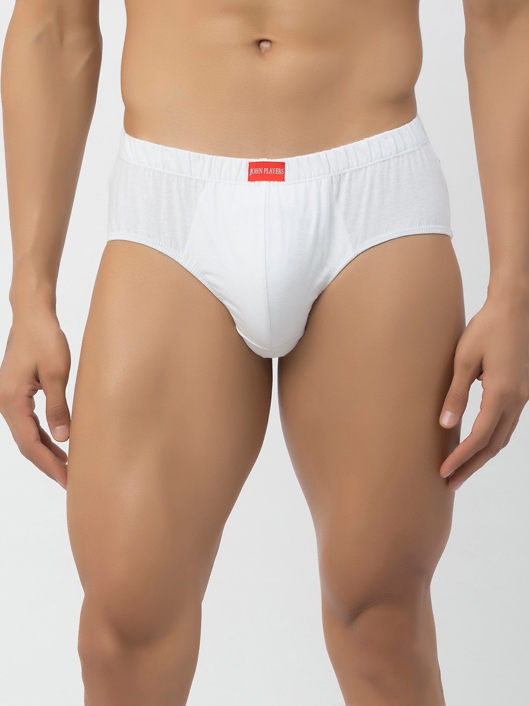 

John Players Cotton Contoured Pouch Basic Briefs JBF001M18S, White