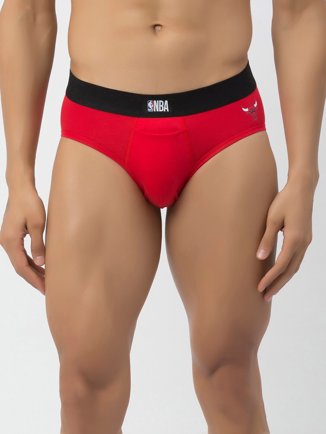 

John Players Contoured Cotton Pouch Basic Briefs JBF013M04S, Red