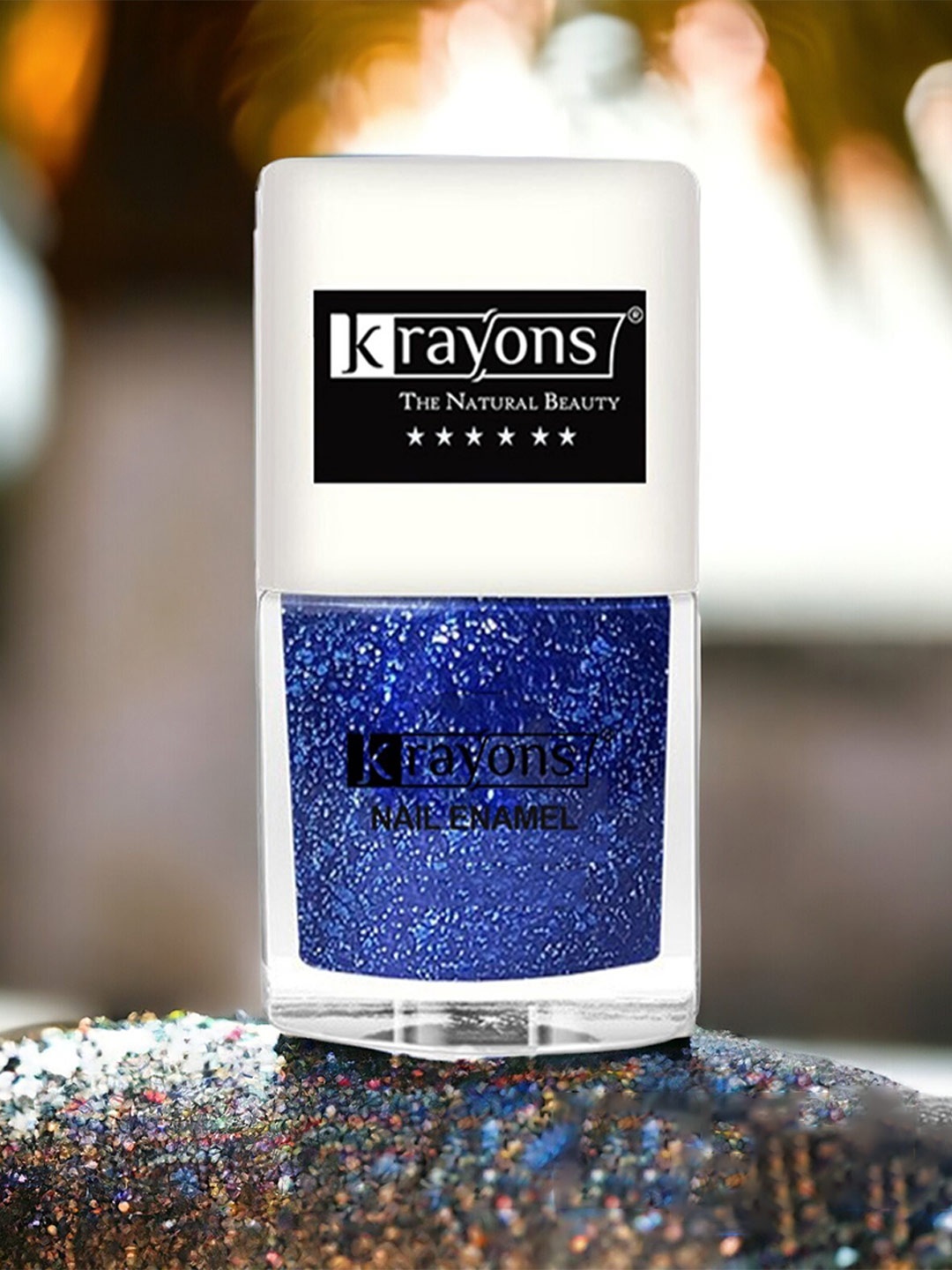 

krayons Long Lasting Glitter Nail Paint - 5 ml - Blue - 93