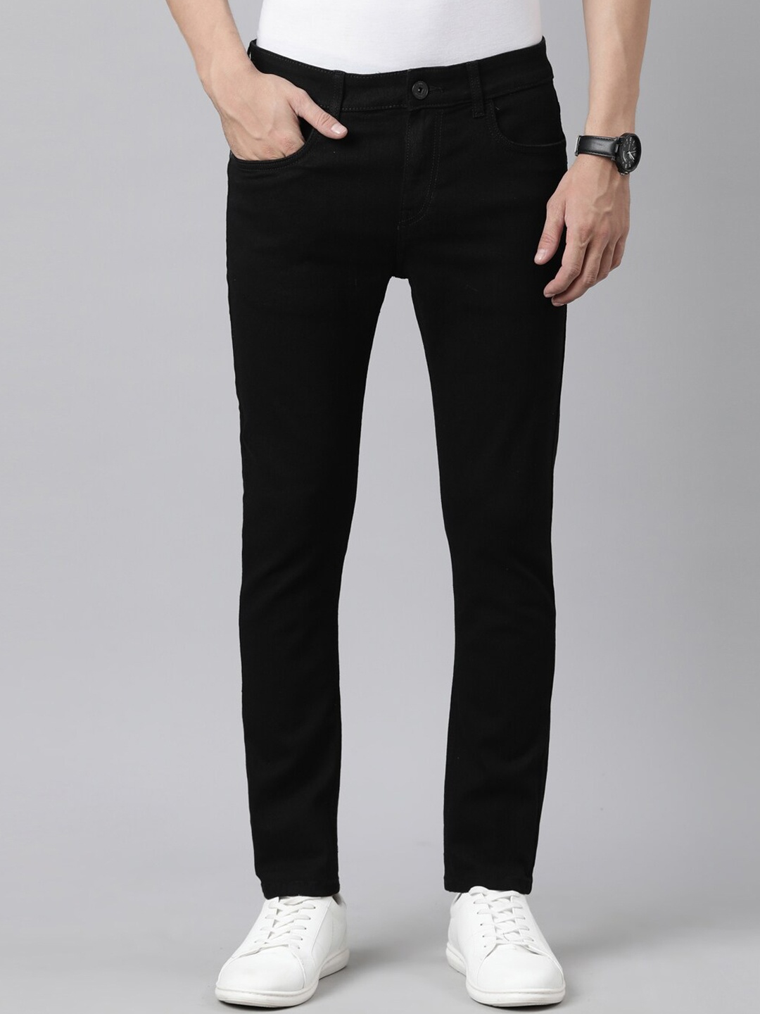 

Mast & Harbour Men Black Skinny Fit Stretchable Jeans