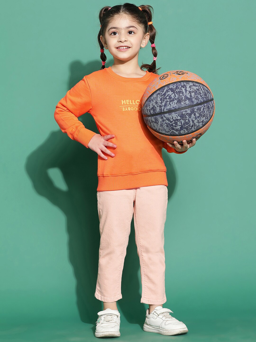 

TALES & STORIES Girls Sweatshirt, Orange