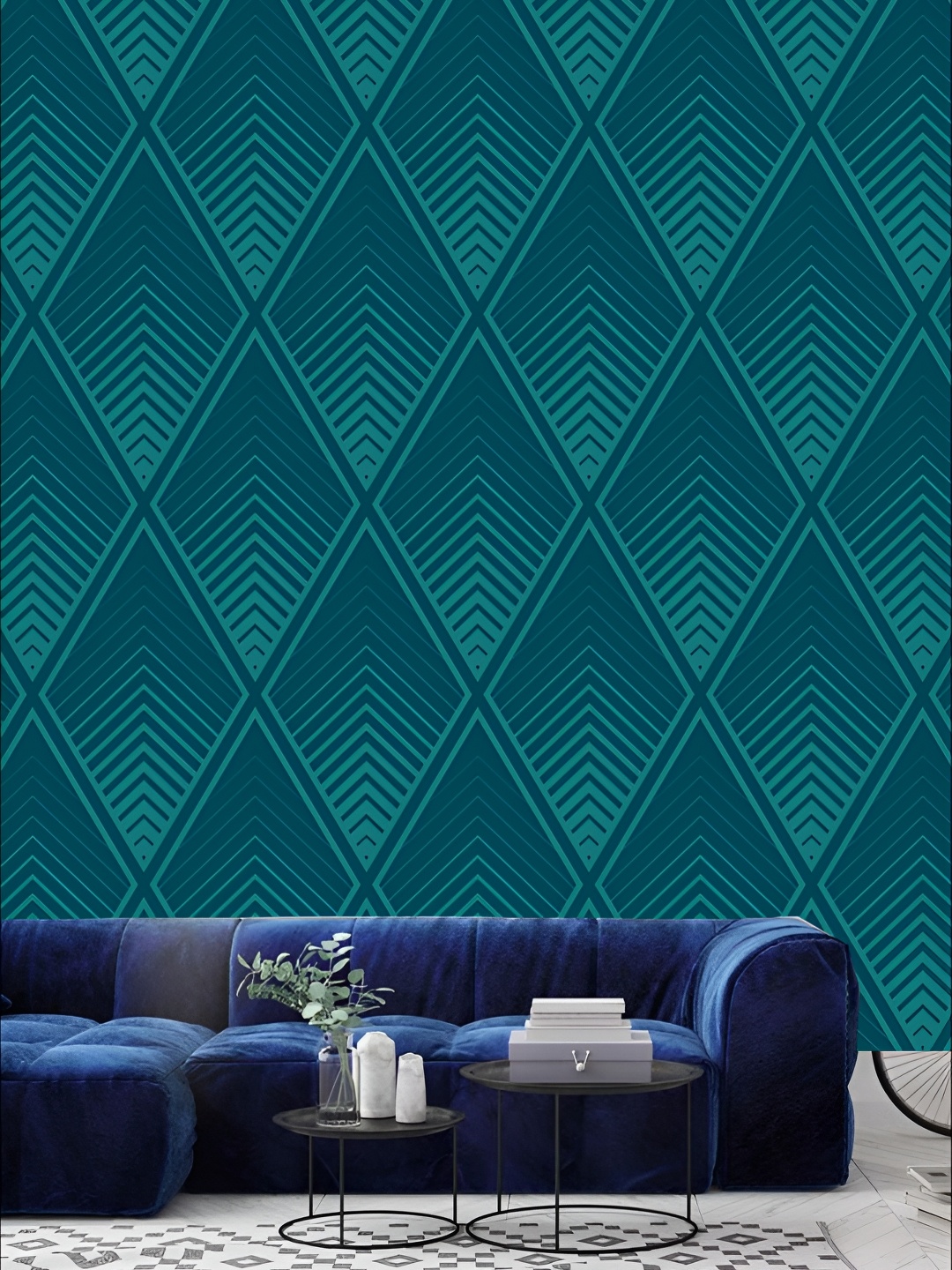 

KSHIRSA Green Printed Self-Adhesive Wallpaper