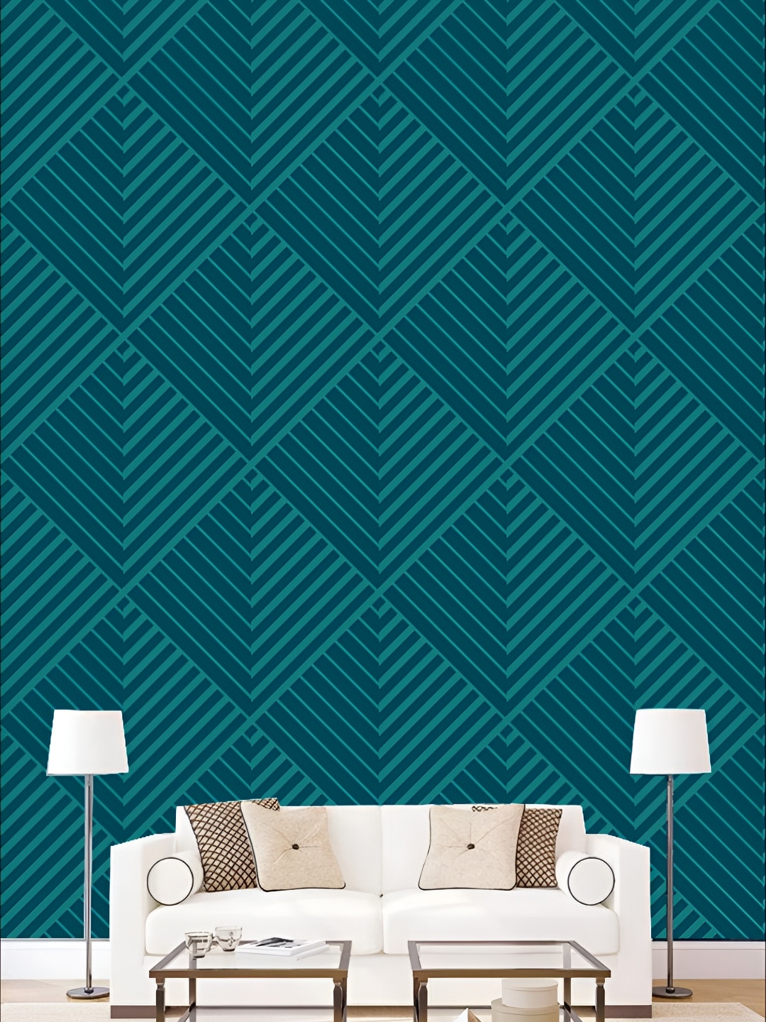 

KSHIRSA Green Printed Self-Adhesive Wallpaper