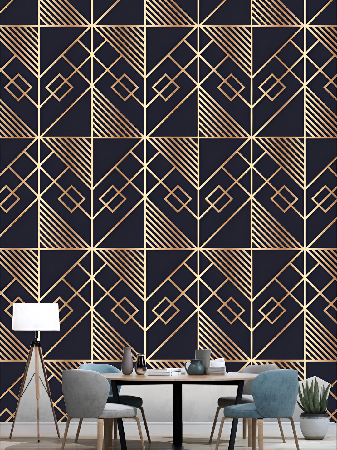 

KSHIRSA Brown & Black Printed 3D Self Adhesive Wall Sticker