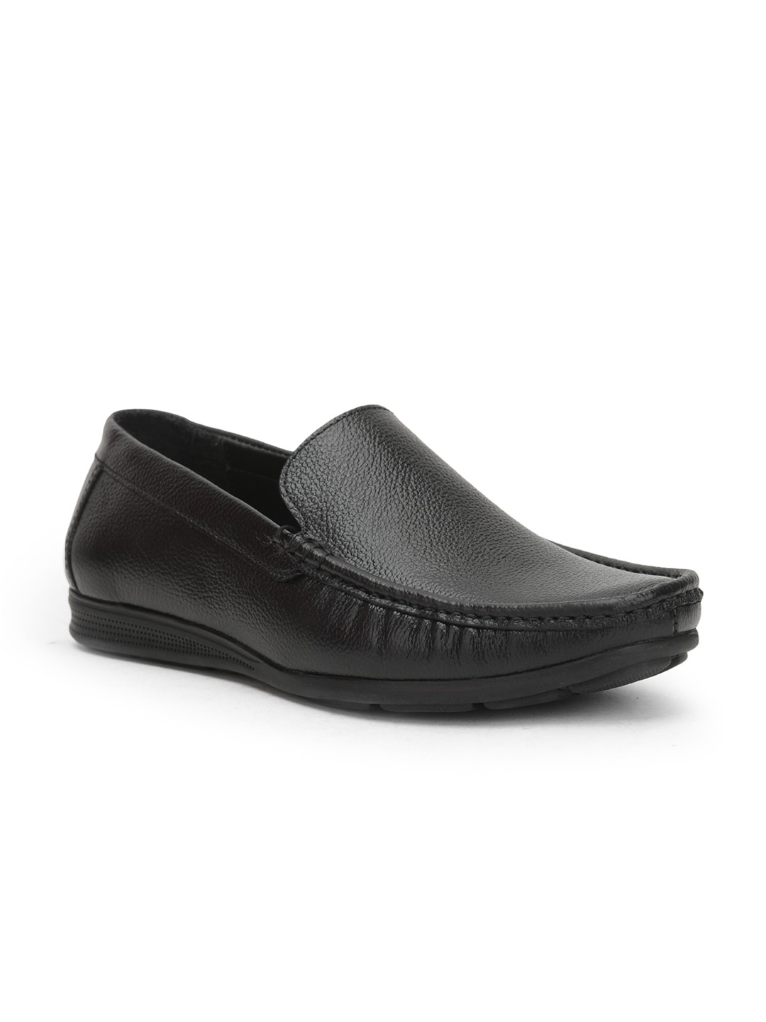 

Liberty Men Textured Leather Lightweight Loafers, Black