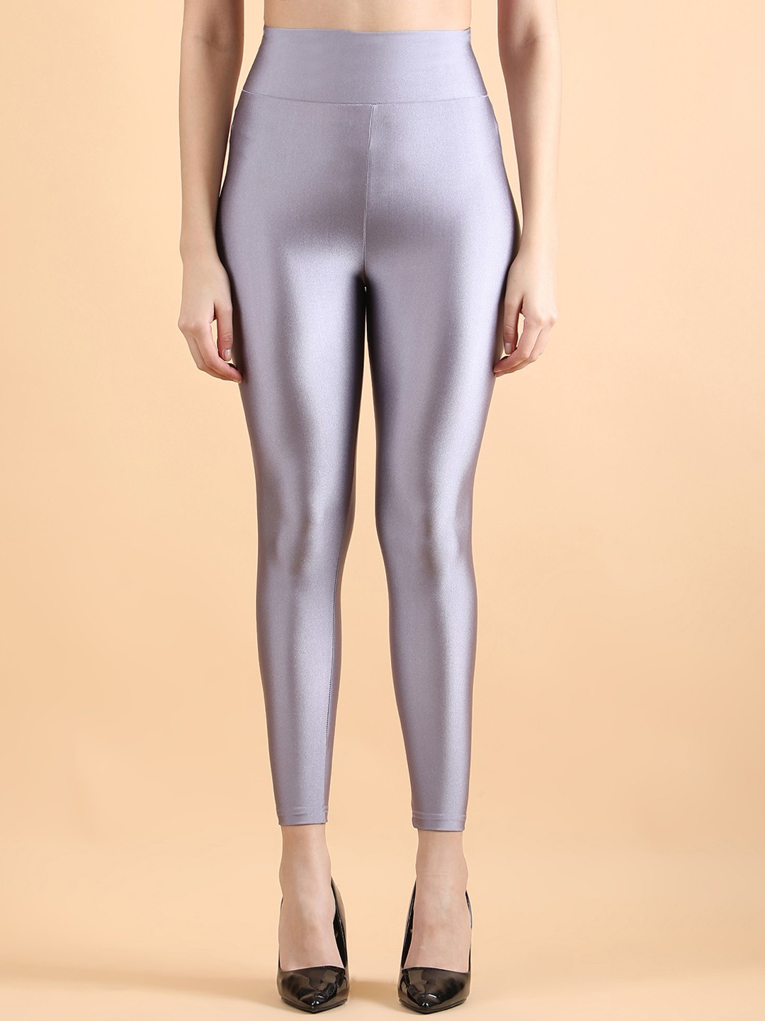 

DUNBERRY LONDON High-Waist Ankle-Length Leggings, Grey