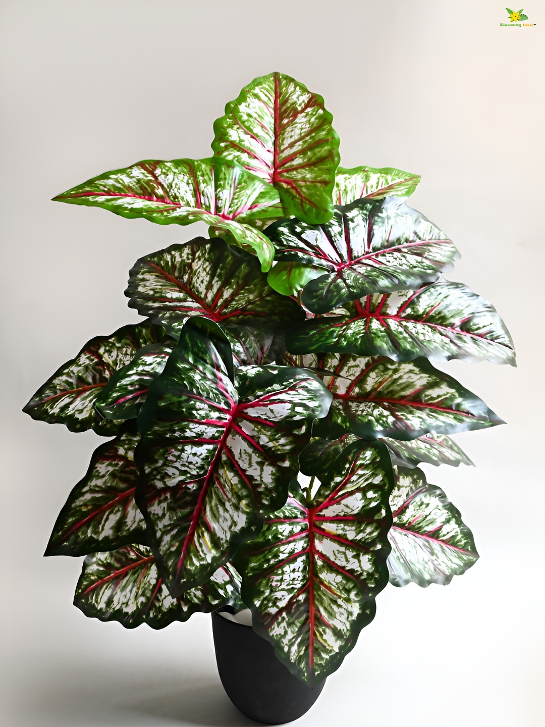 

Blooming Floret Green & Red Artificial Plant With Pot