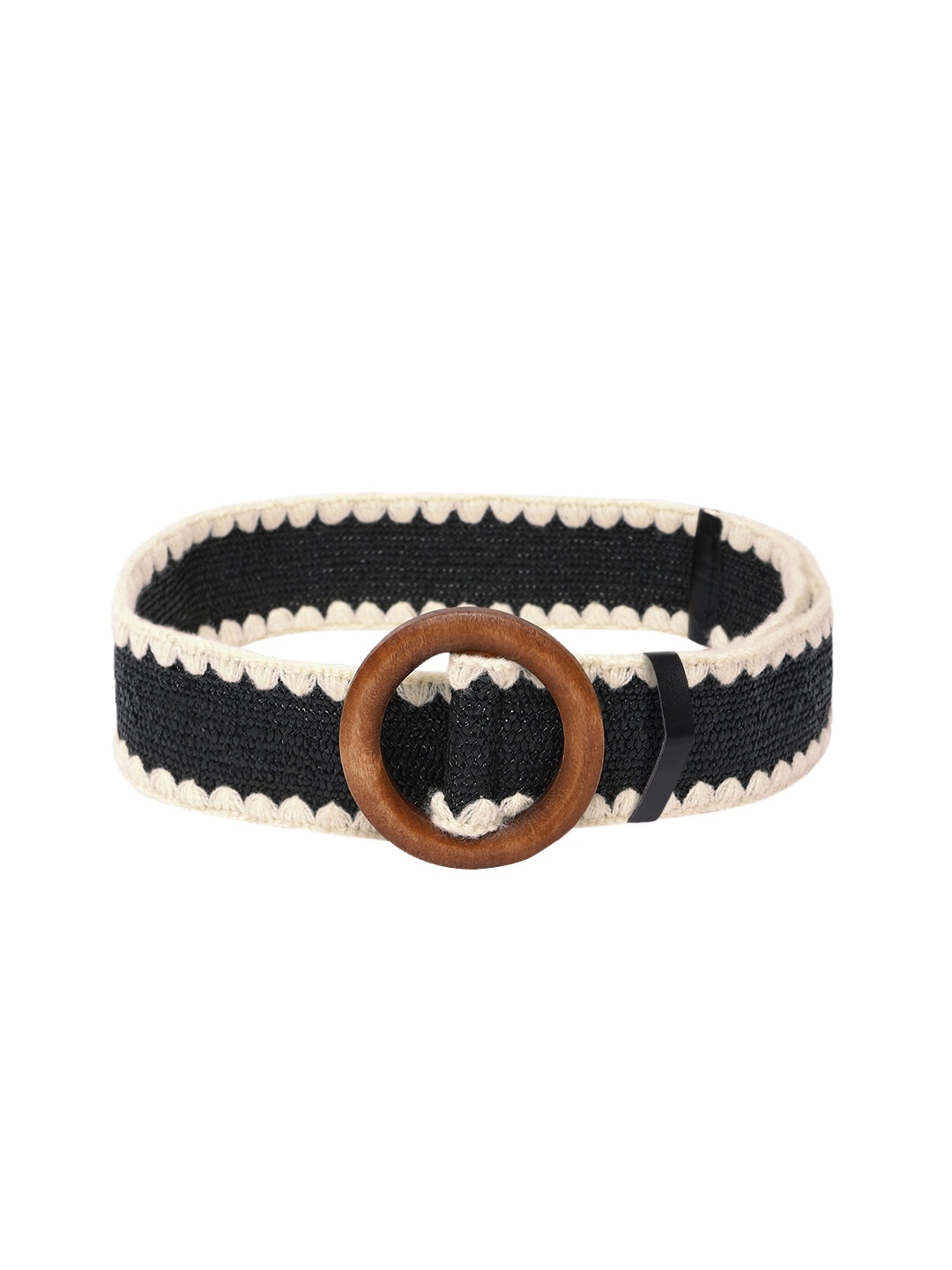 

Mast & Harbour Women Textured PU Belt, Black
