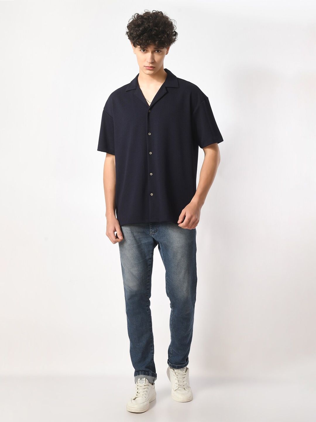 

PURPLEMANGO THE FRUIT OF FASHION Men Relaxed Opaque Casual Shirt, Blue