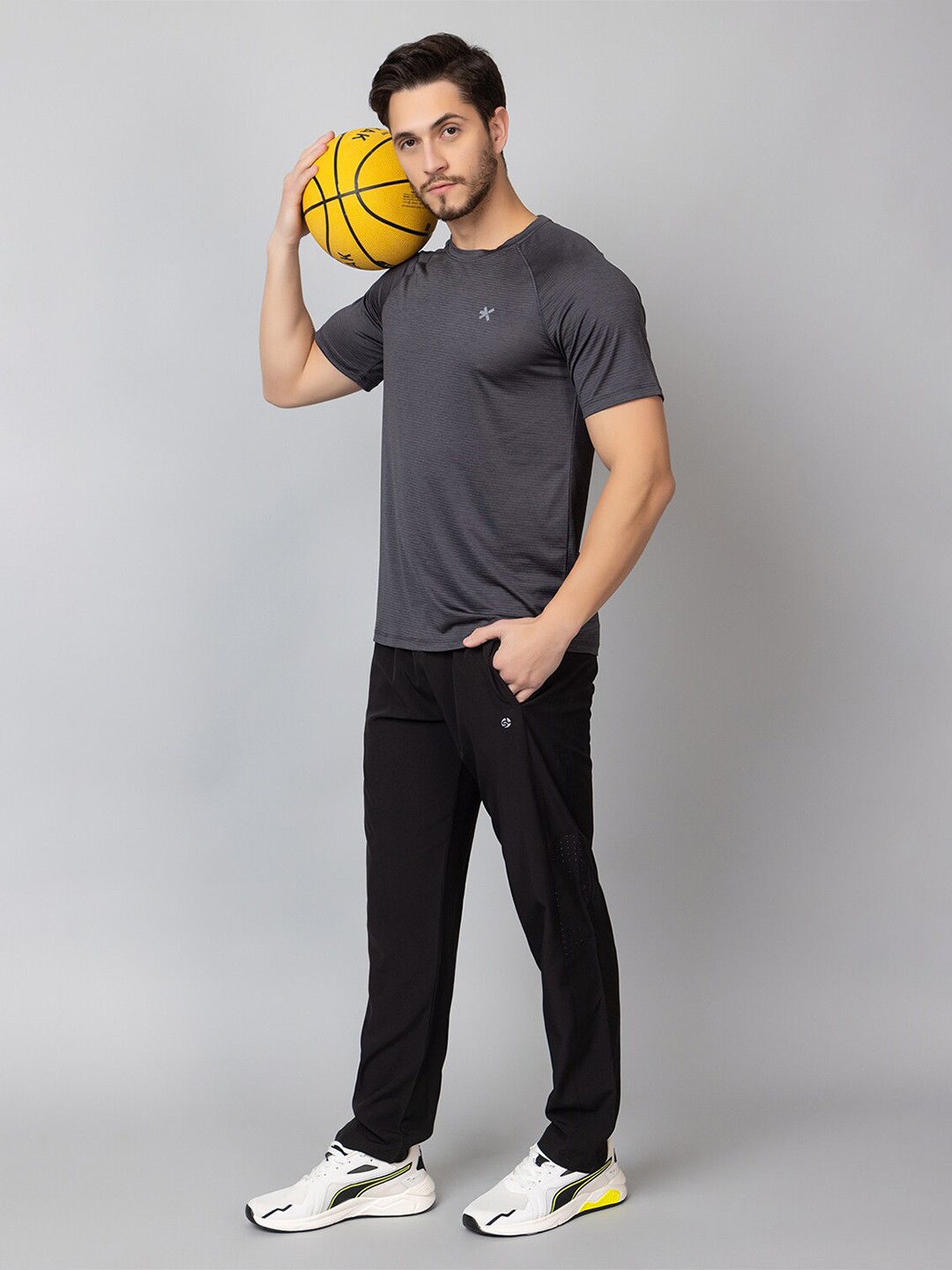 

HRX by Hrithik Roshan Men T-shirt, Charcoal