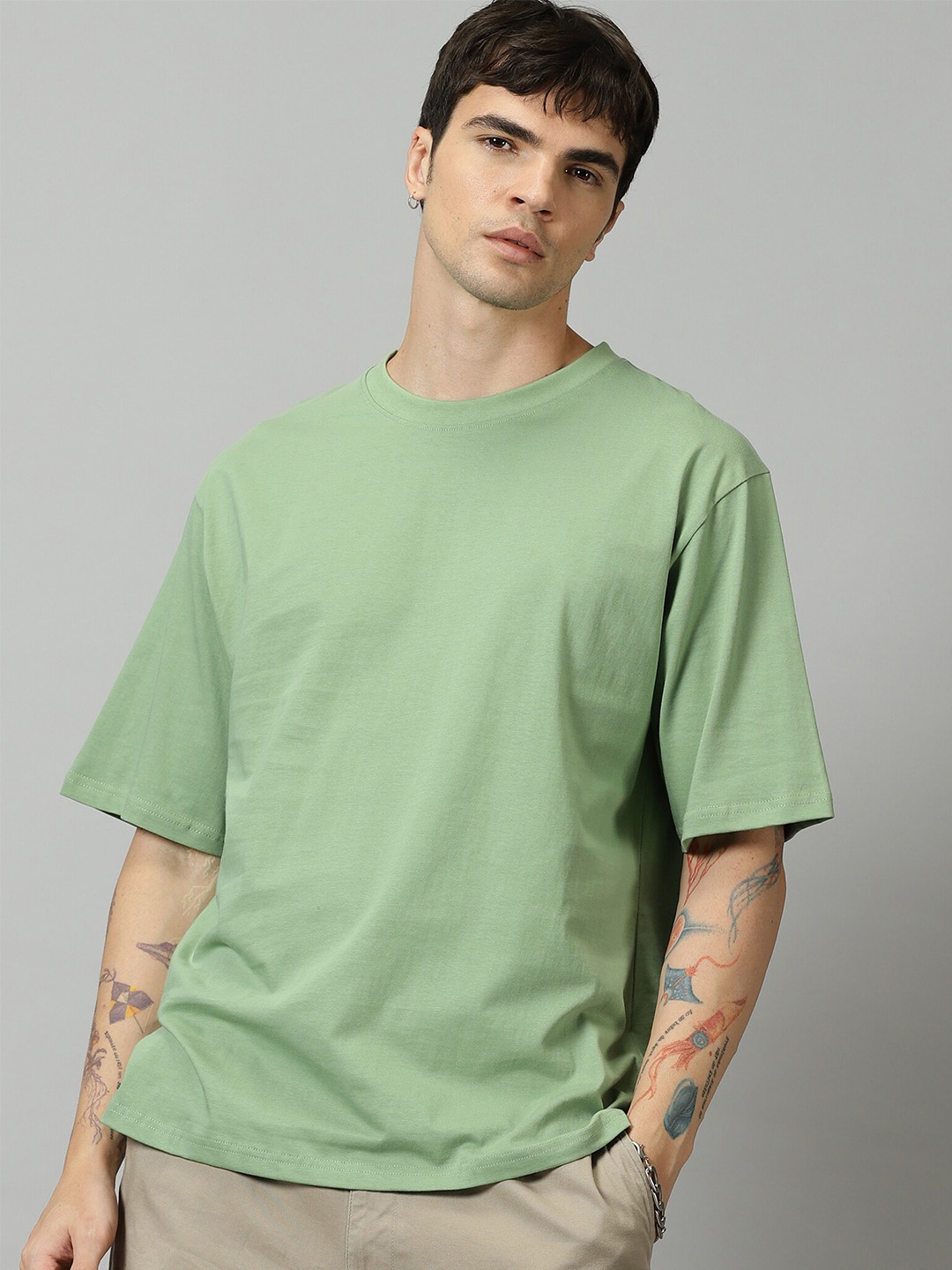 

SLOWLORIS Oversized T-shirt, Green