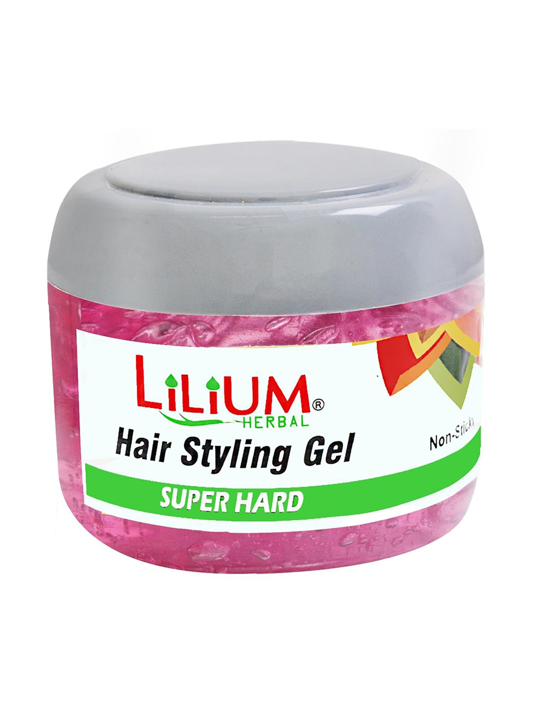 

Lilium Super Hard Non-Sticky Hair Styling Gel - 300 ml, Pink
