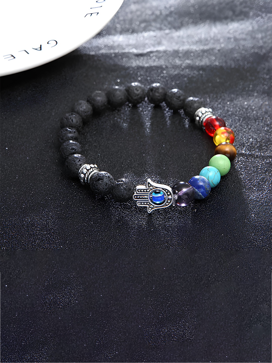 

KARISHMA KREATIONS Unisex Beaded Bracelet, Black