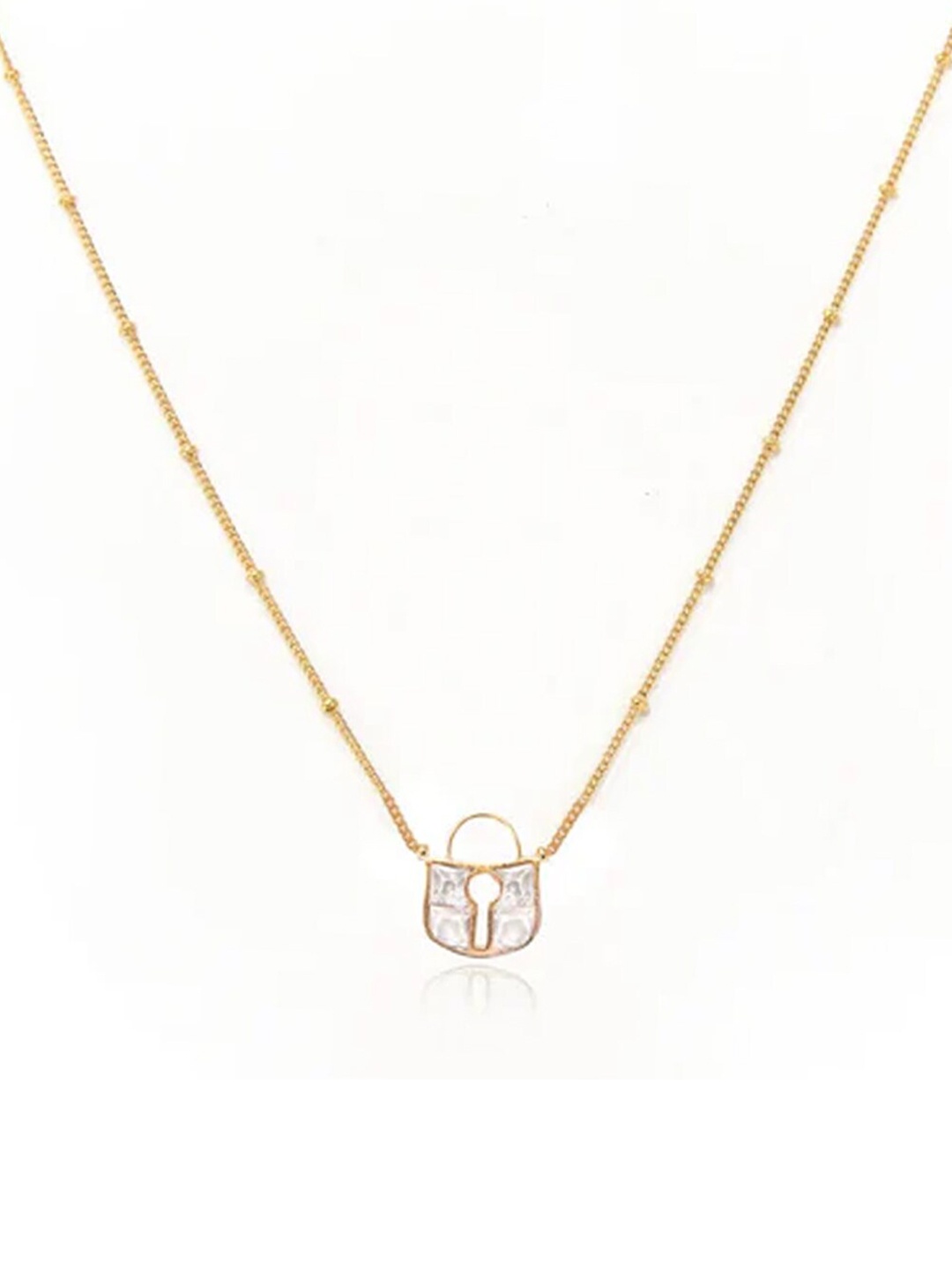 

Unniyarcha 92.5 Silver Gold-Plated Necklace