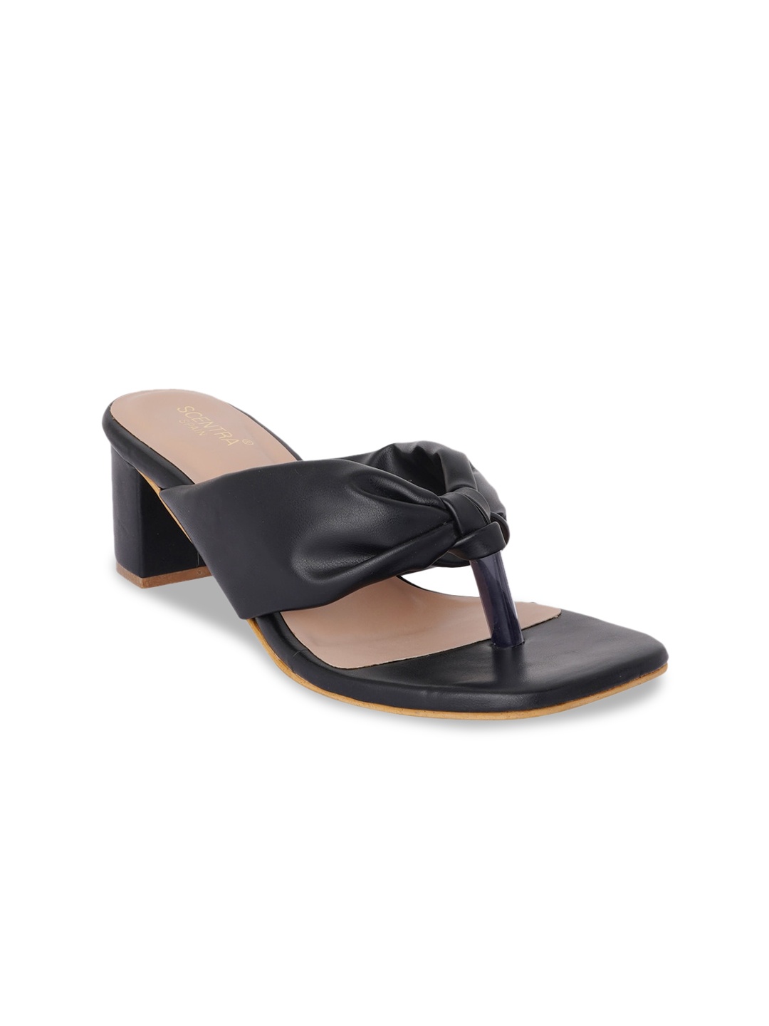 

SCENTRA Open Toe Block Heels, Black