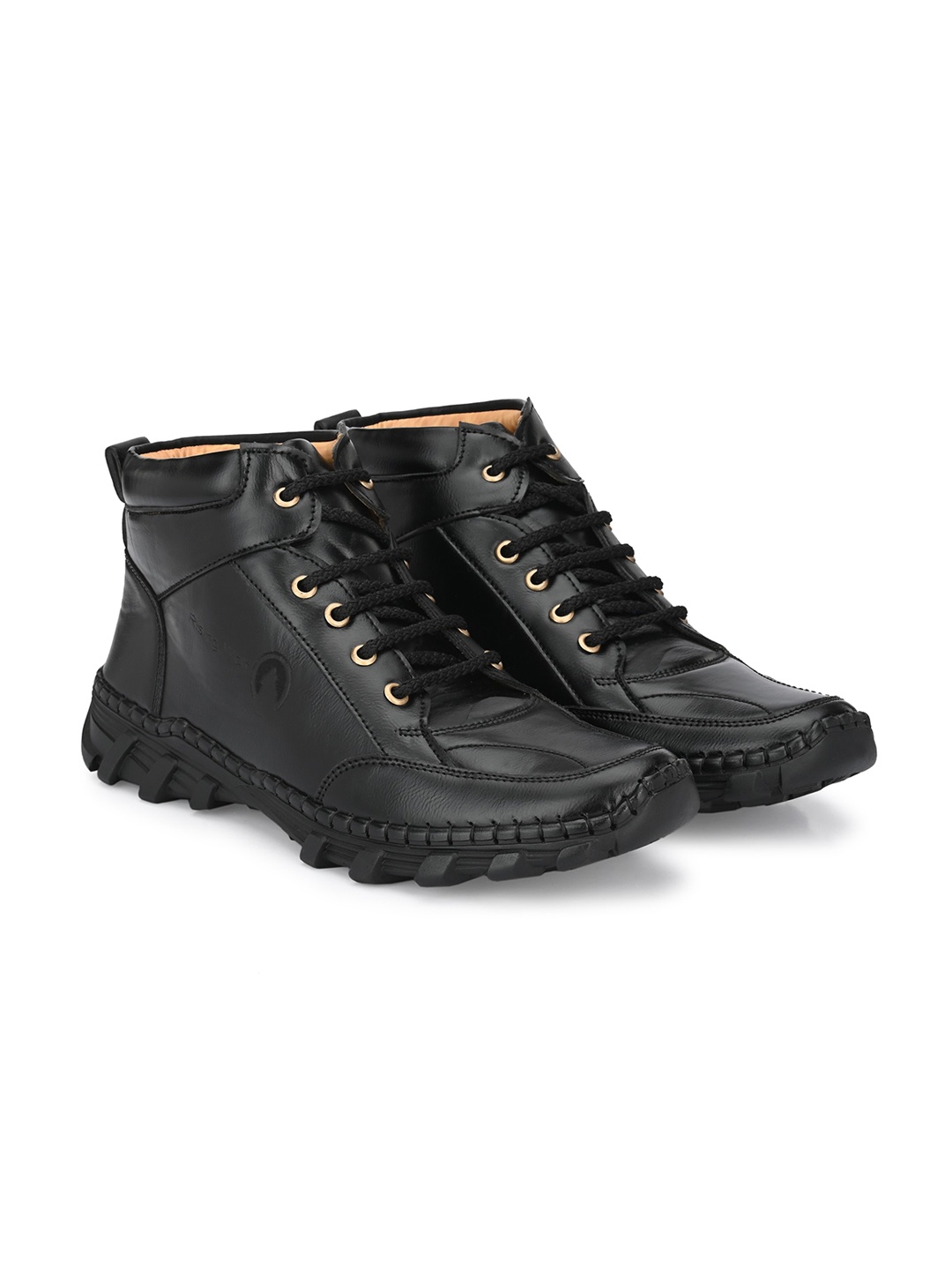 

Rising Wolf Men Lace-Up High Top Regular Boots, Black