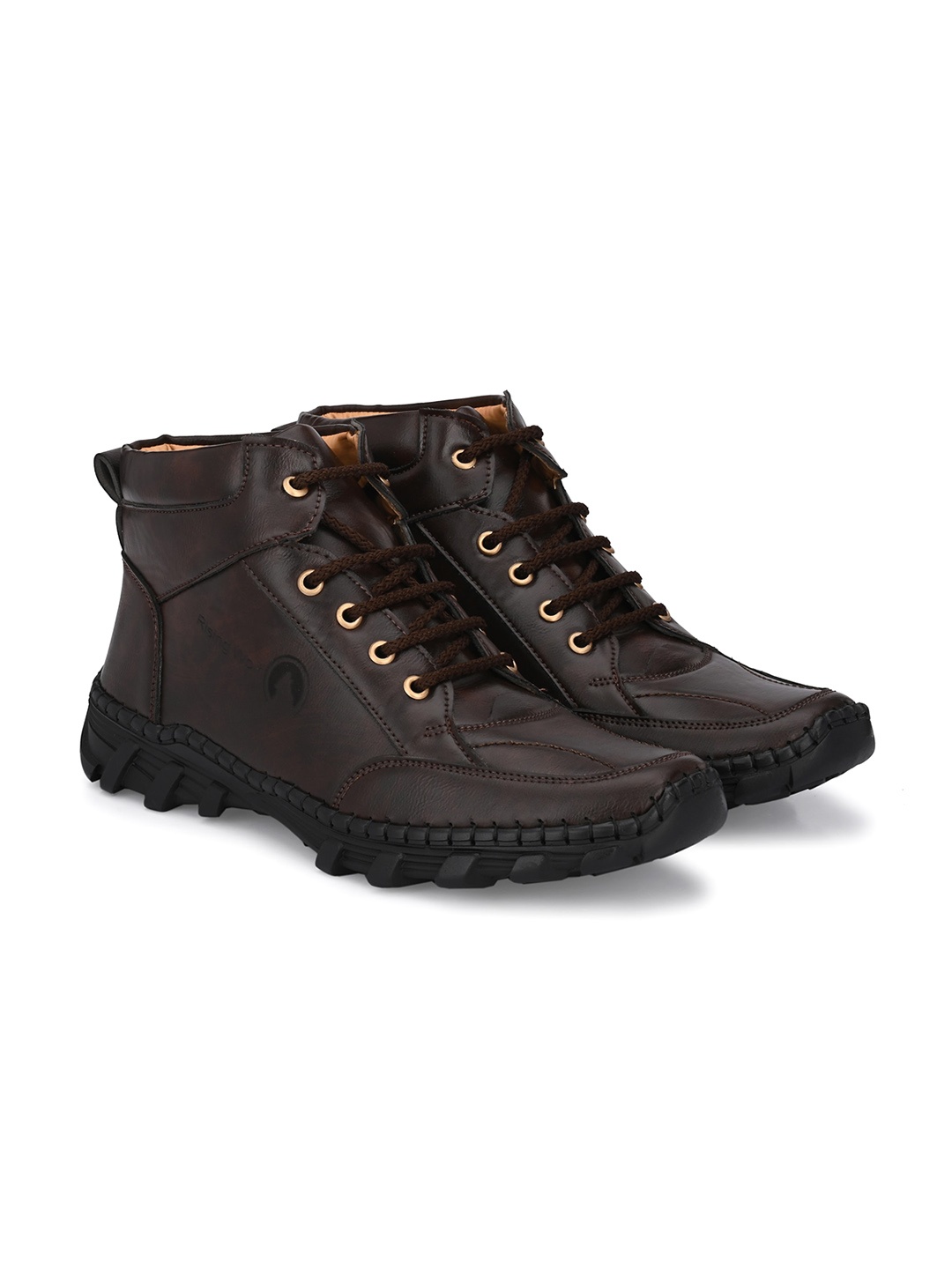 

Rising Wolf Men Lace-Up High Top Regular Boots, Brown