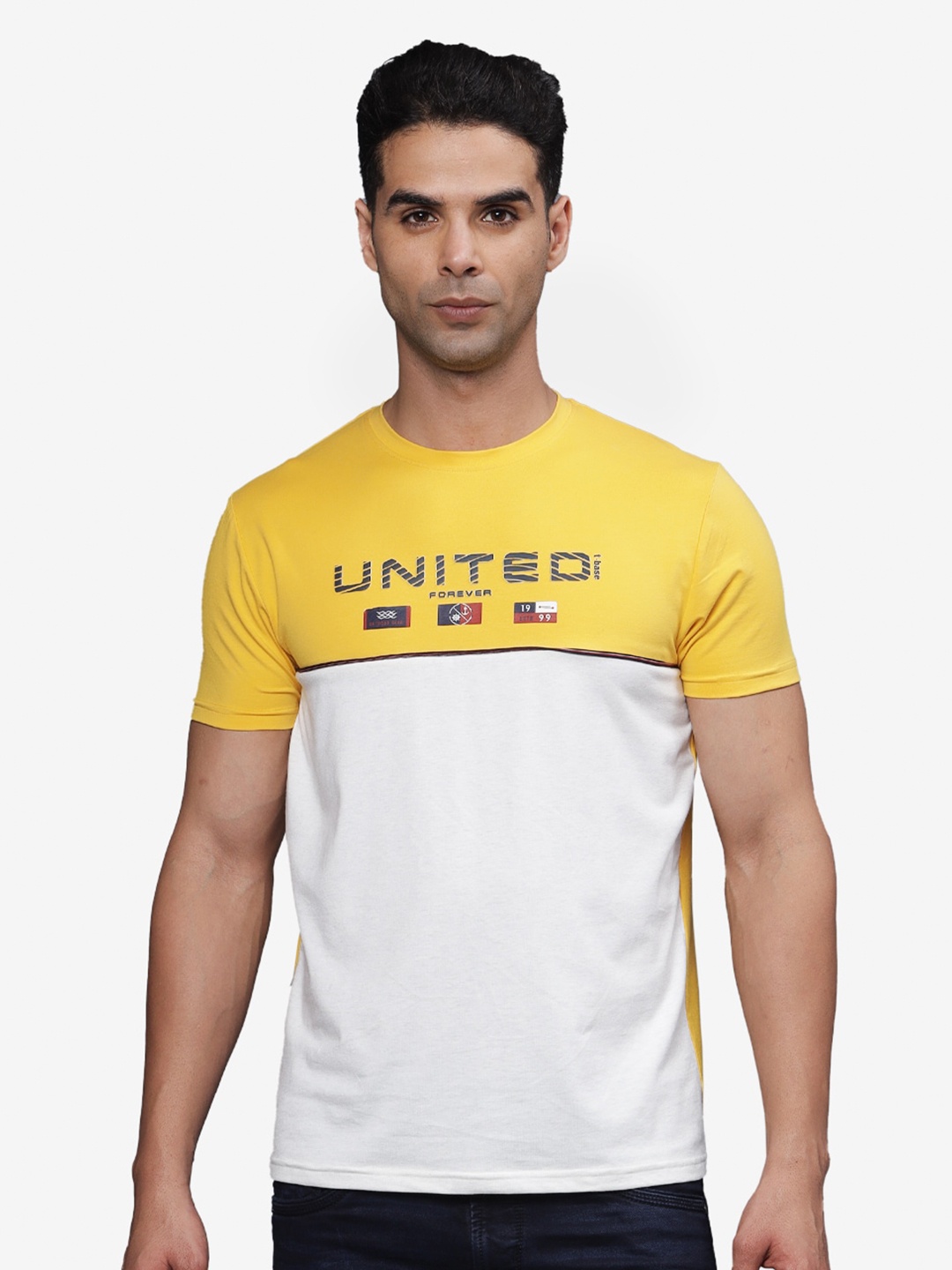 

t-base Men T-shirt, Yellow