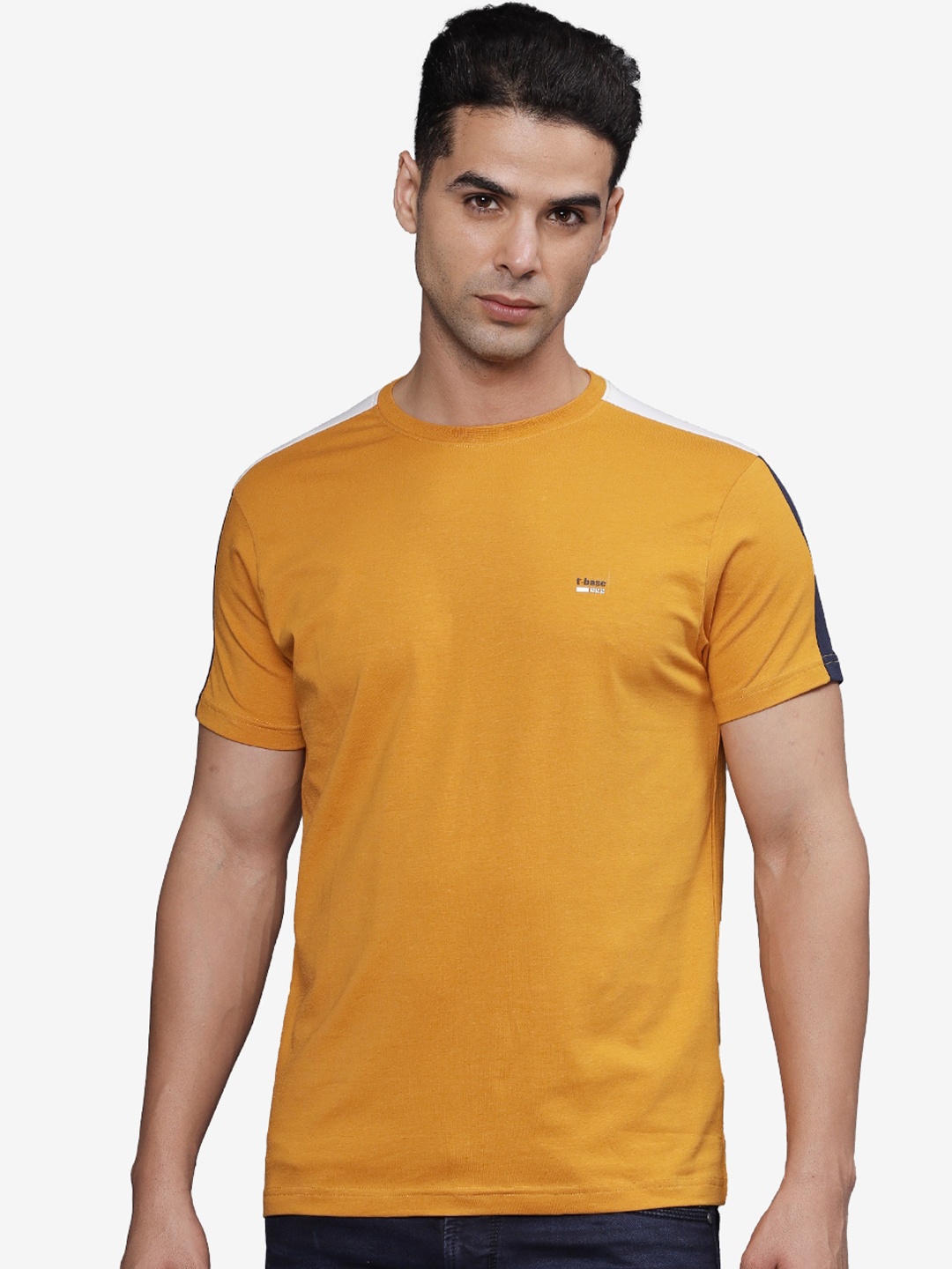 

t-base Men T-shirt, Mustard