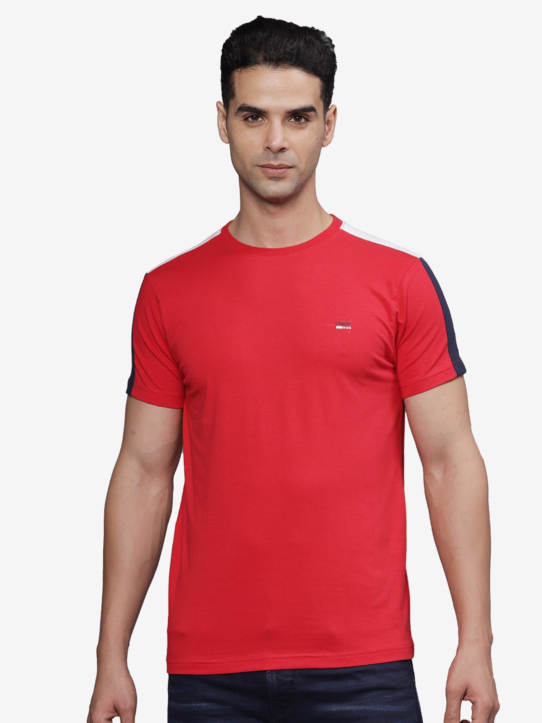 

t-base Men Applique T-shirt, Red