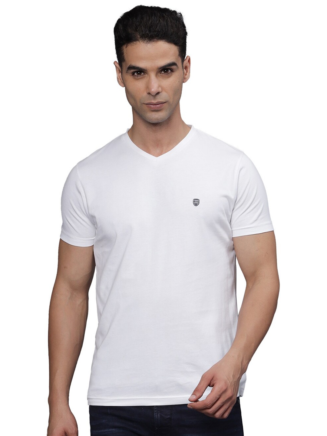 

t-base Men V-Neck T-shirt, White