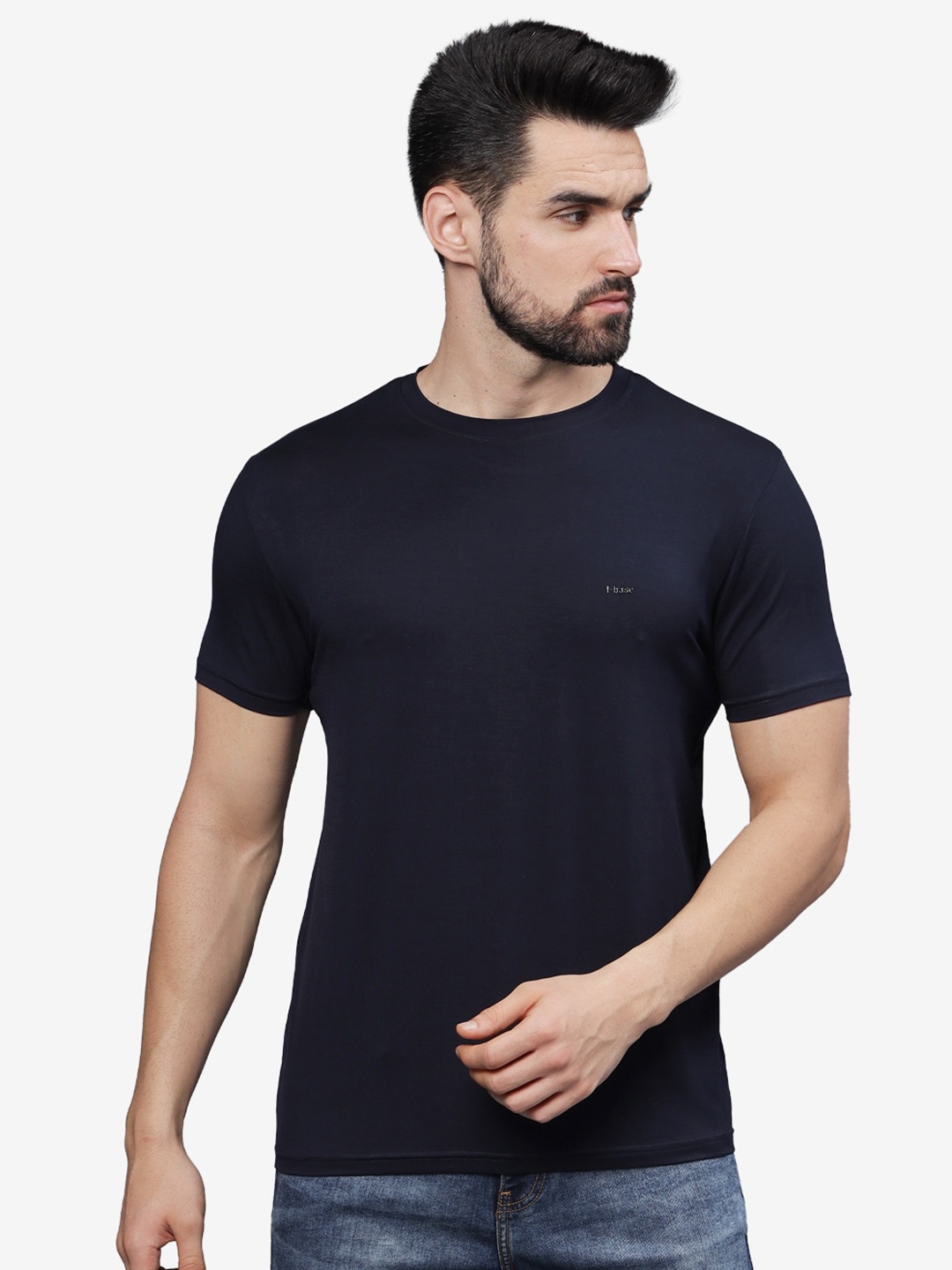 

t-base Men Pockets T-shirt, Navy blue