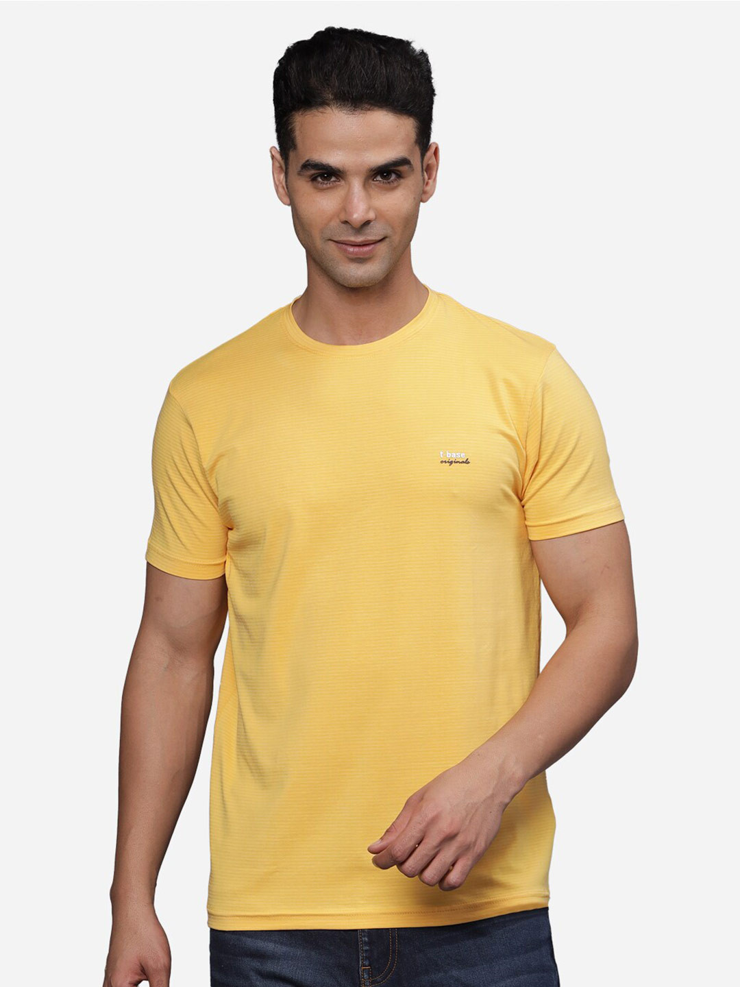 

t-base Men T-shirt, Yellow