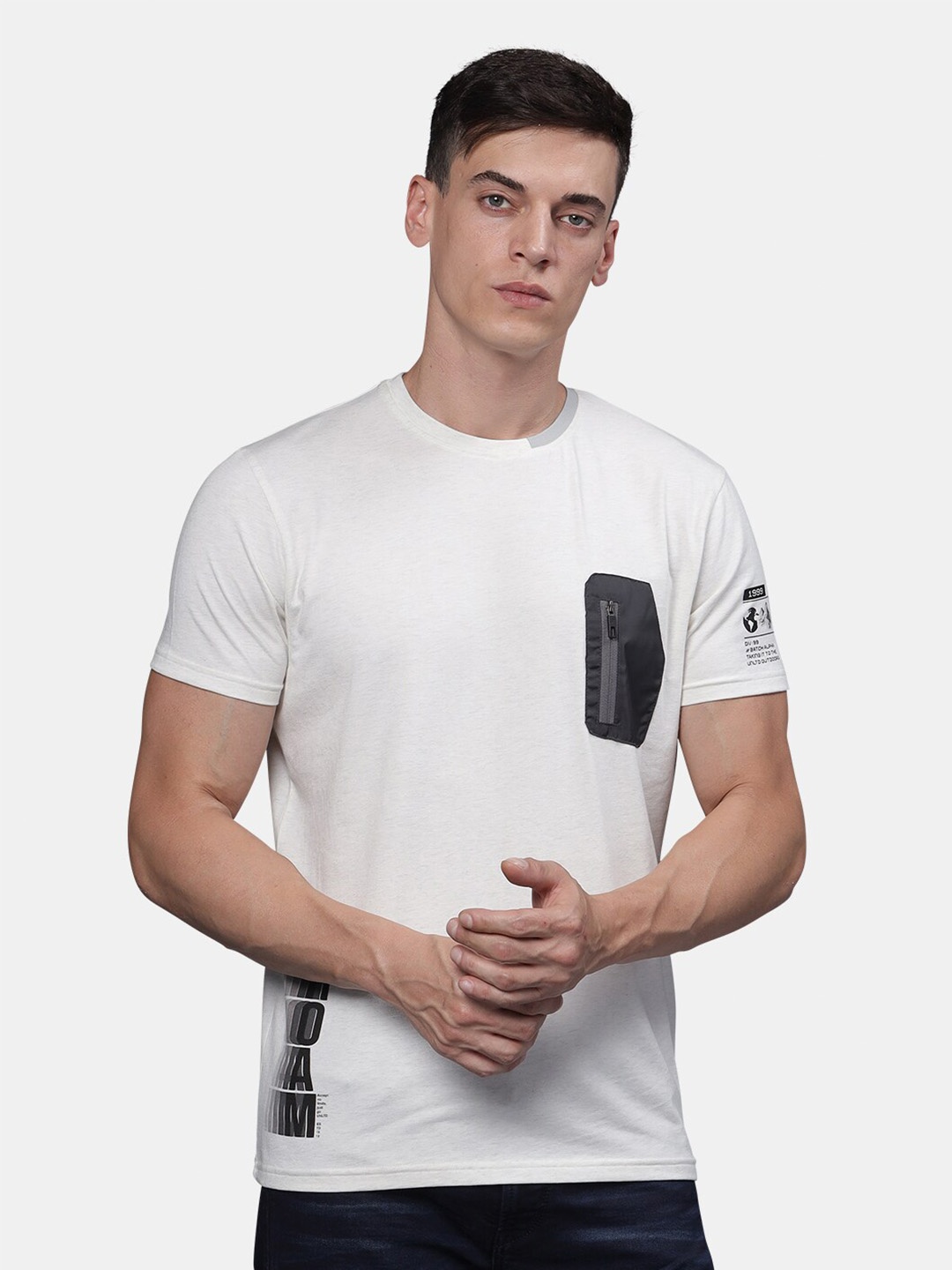 

t-base Men Pockets T-shirt, White