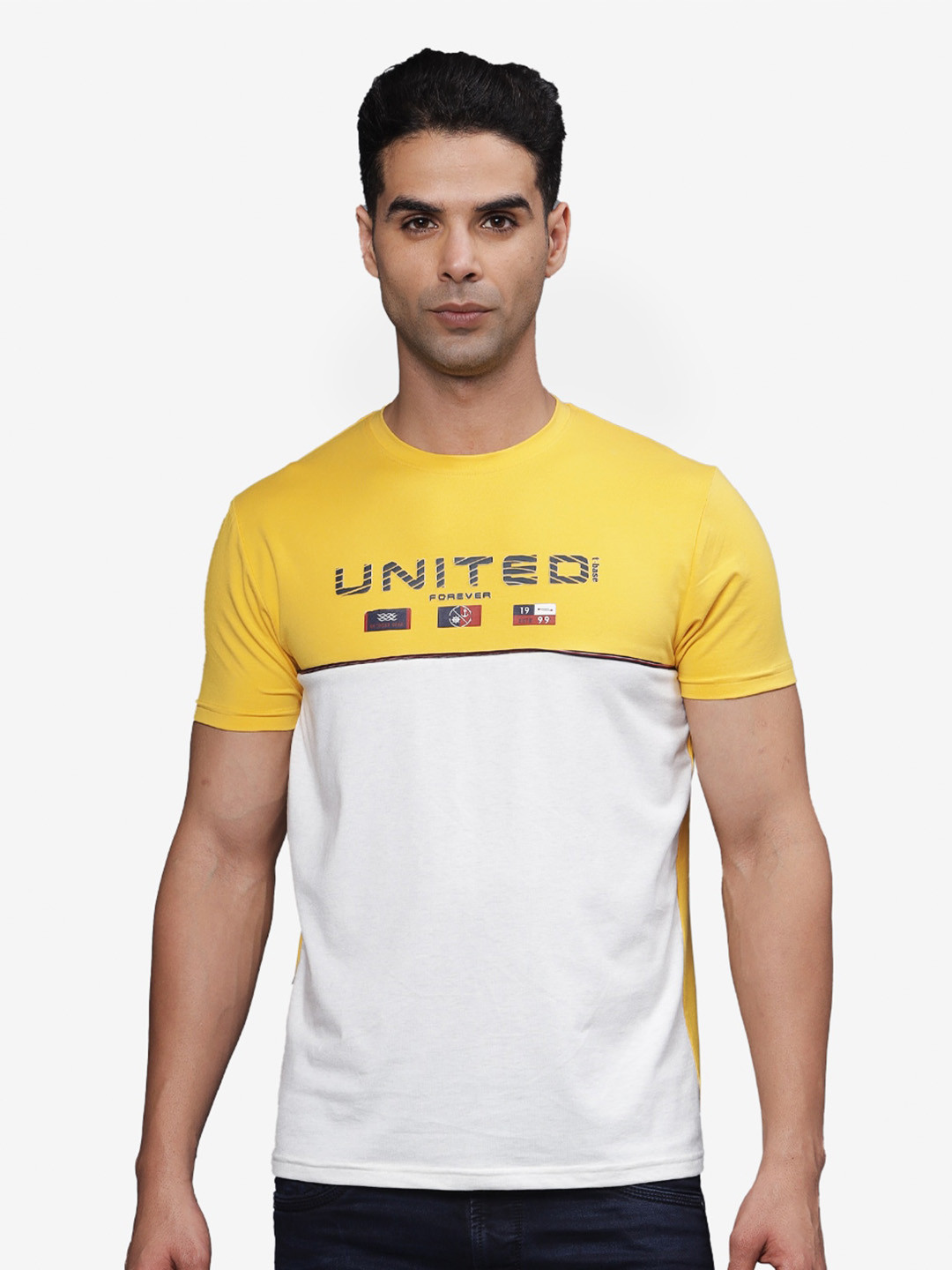 

t-base Men T-shirt, Yellow