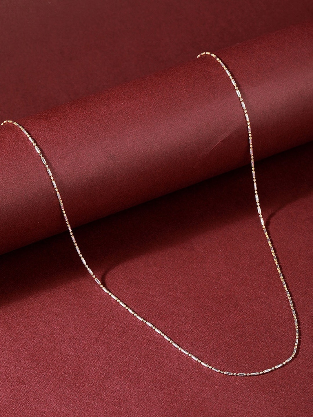 

CANDERE A KALYAN JEWELLERS COMPANY BIS Hallmark 18KT Gold Lightweight Necklace-4.21gm
